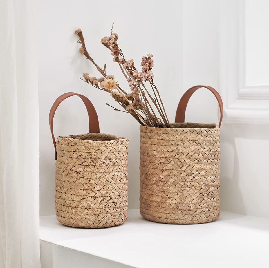 Hanging Wicker Basket