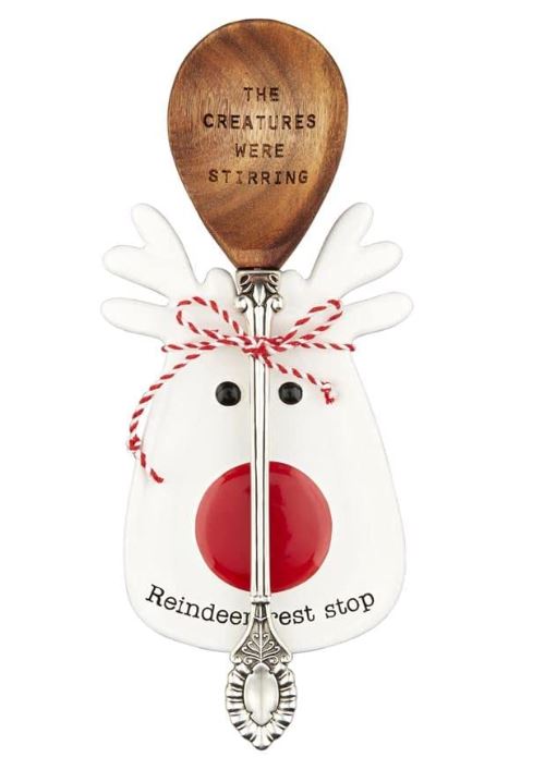 Mud Pie Christmas Circa Reindeer Spoon Rest