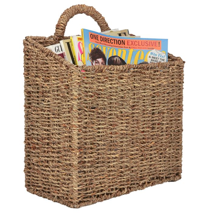 Rustic Woven Wall Hanging Storage Basket