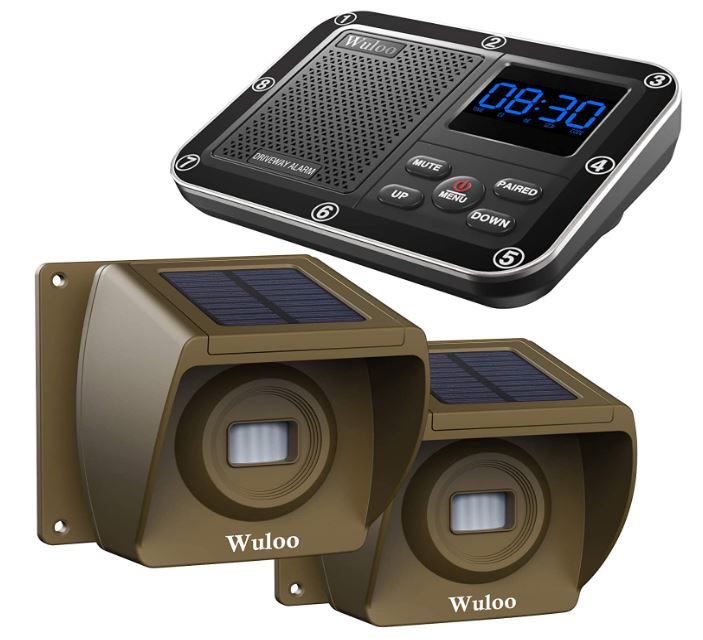 Solar Driveway Alarm Wireless 1800 ft Range