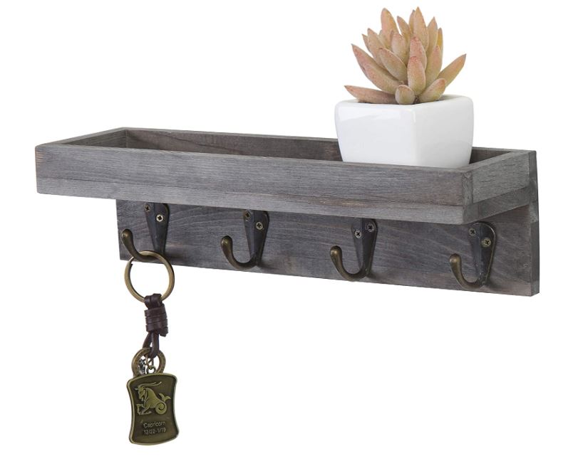 Wall Mounted Vintage Wood Key Holder