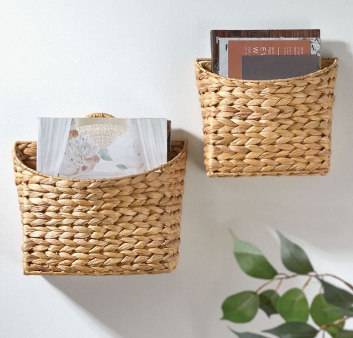Woven Hanging Wall Storage Basket