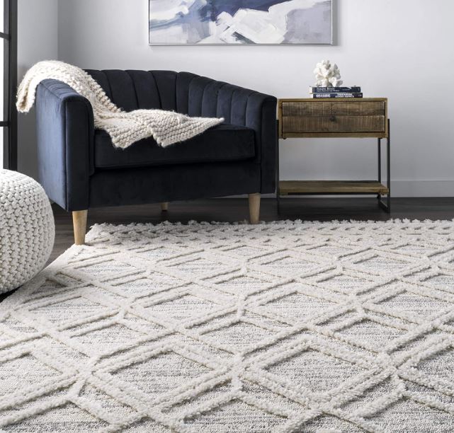 nuLOOM Ansley Moroccan Lattice Tassel Area Rug