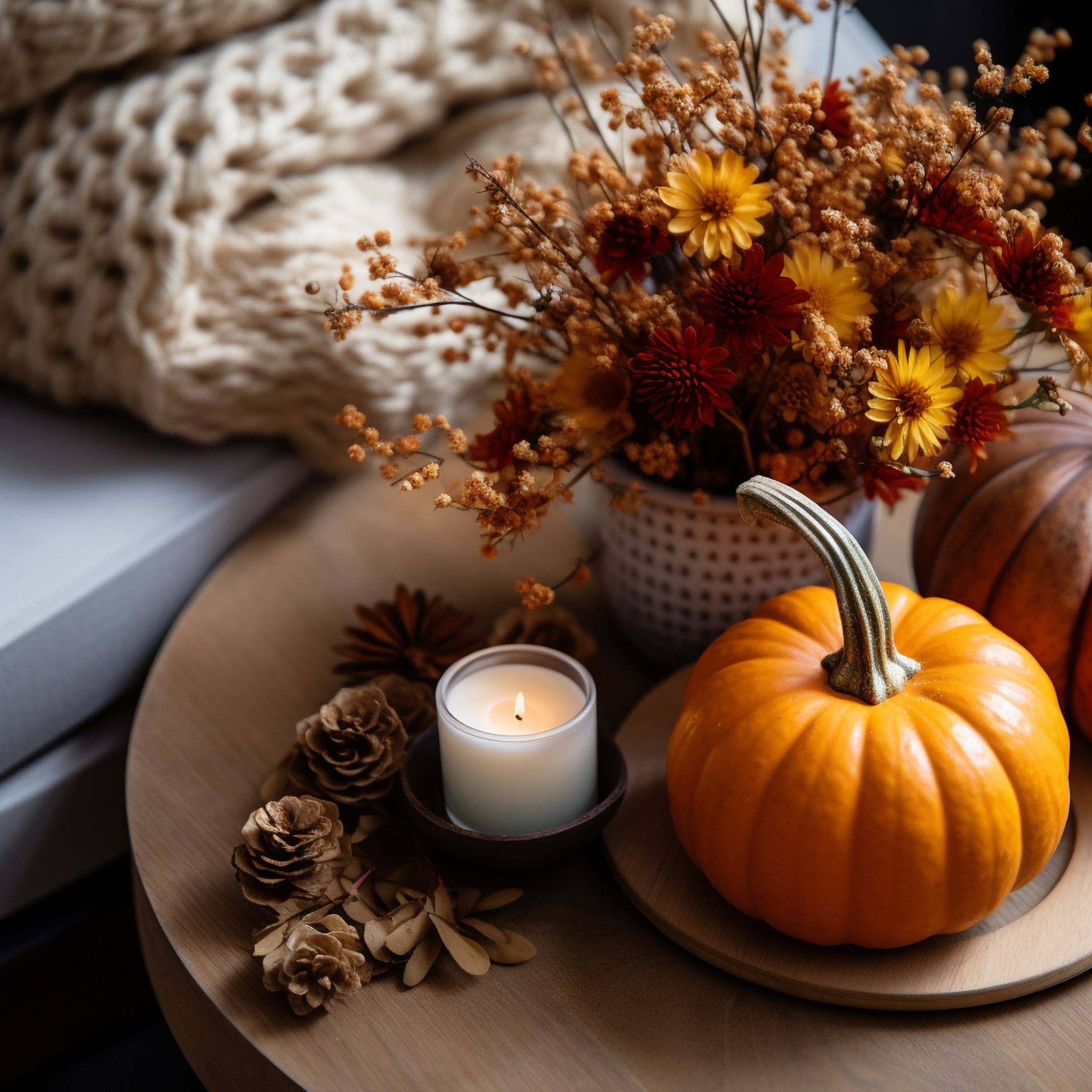 Cozy Pumpkin Fall Decorations