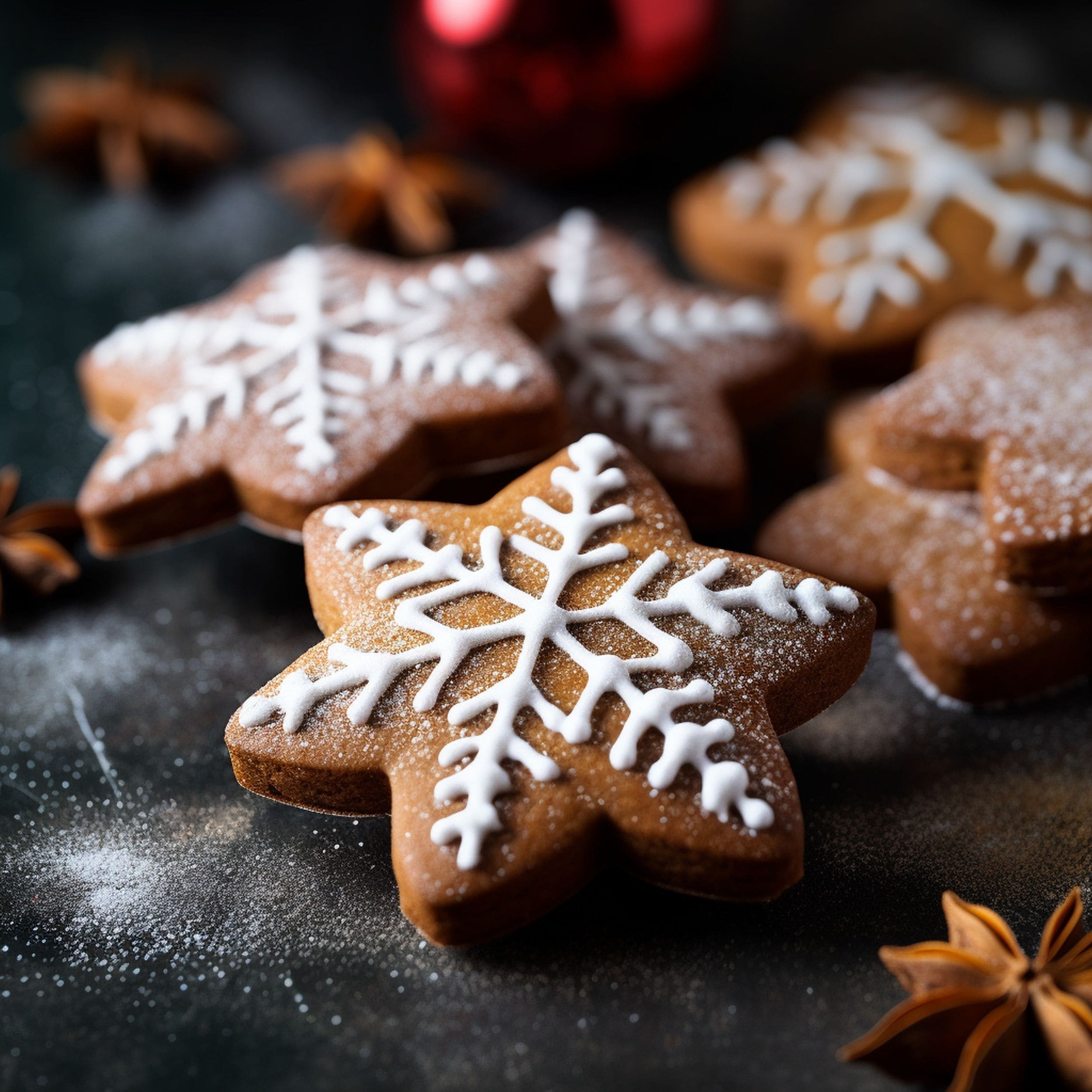 Star Shaped Gingerbread Cookies