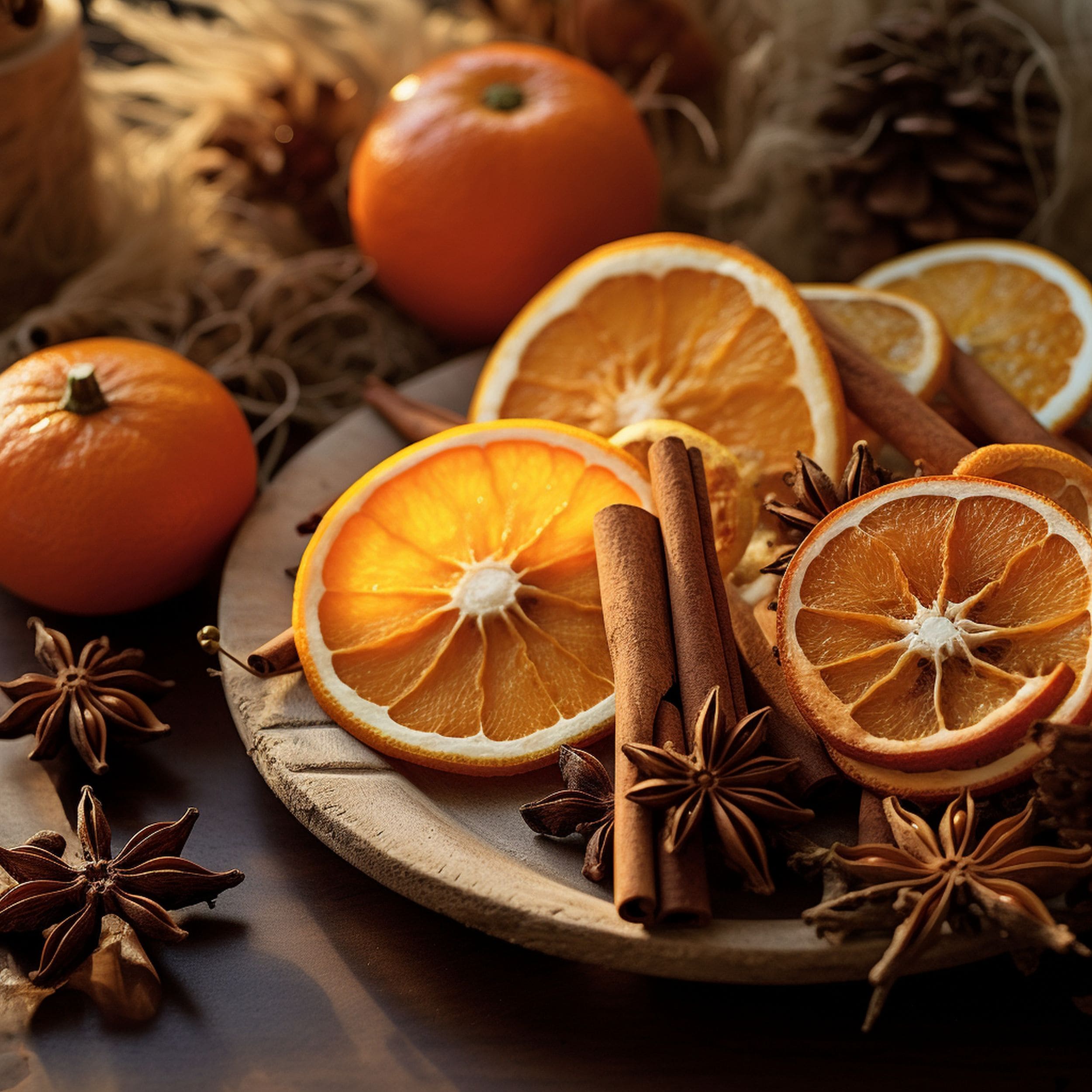Dried Orange Slices With Spices