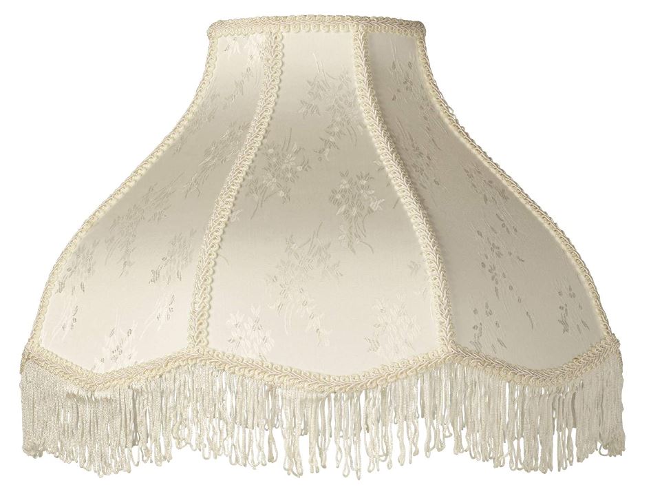 Cream Large Scallop Dome Lamp Shade