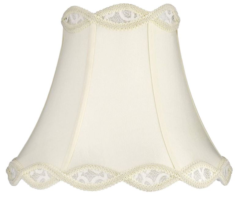 Cream Scalloped Gallery Medium Bell Lamp Shade