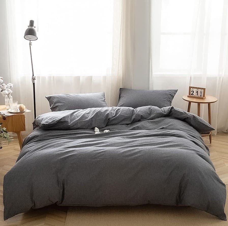 Gray Bedding Cover Set