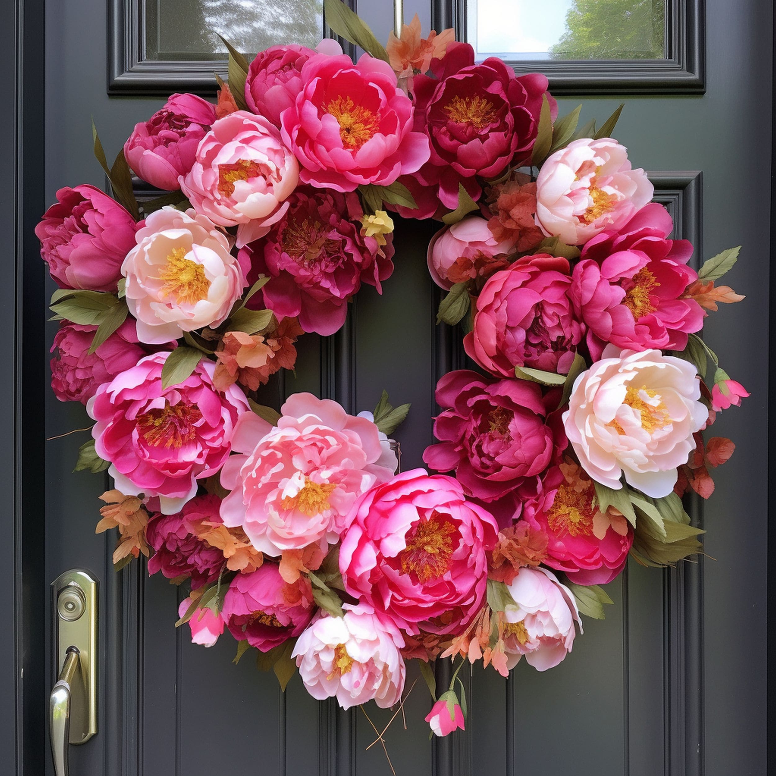 Peony Summer Wreath