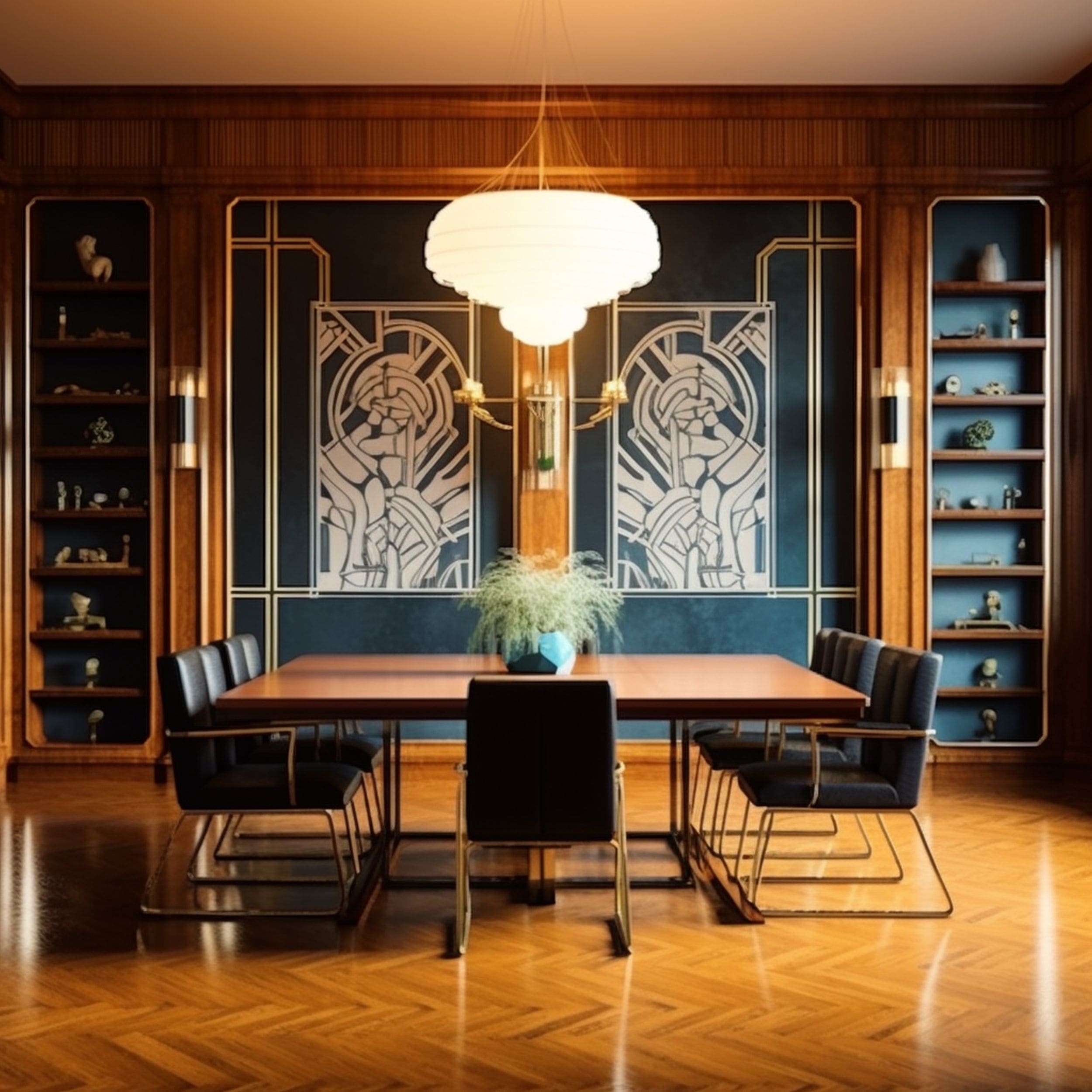 Elegant Art Deco Style Dining Room
