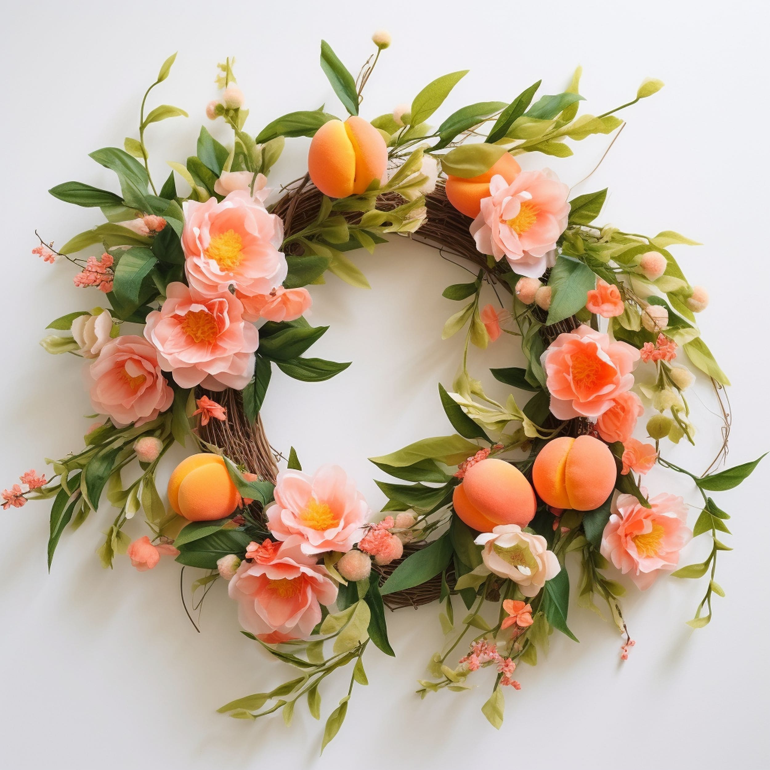 Peach Summer Wreath