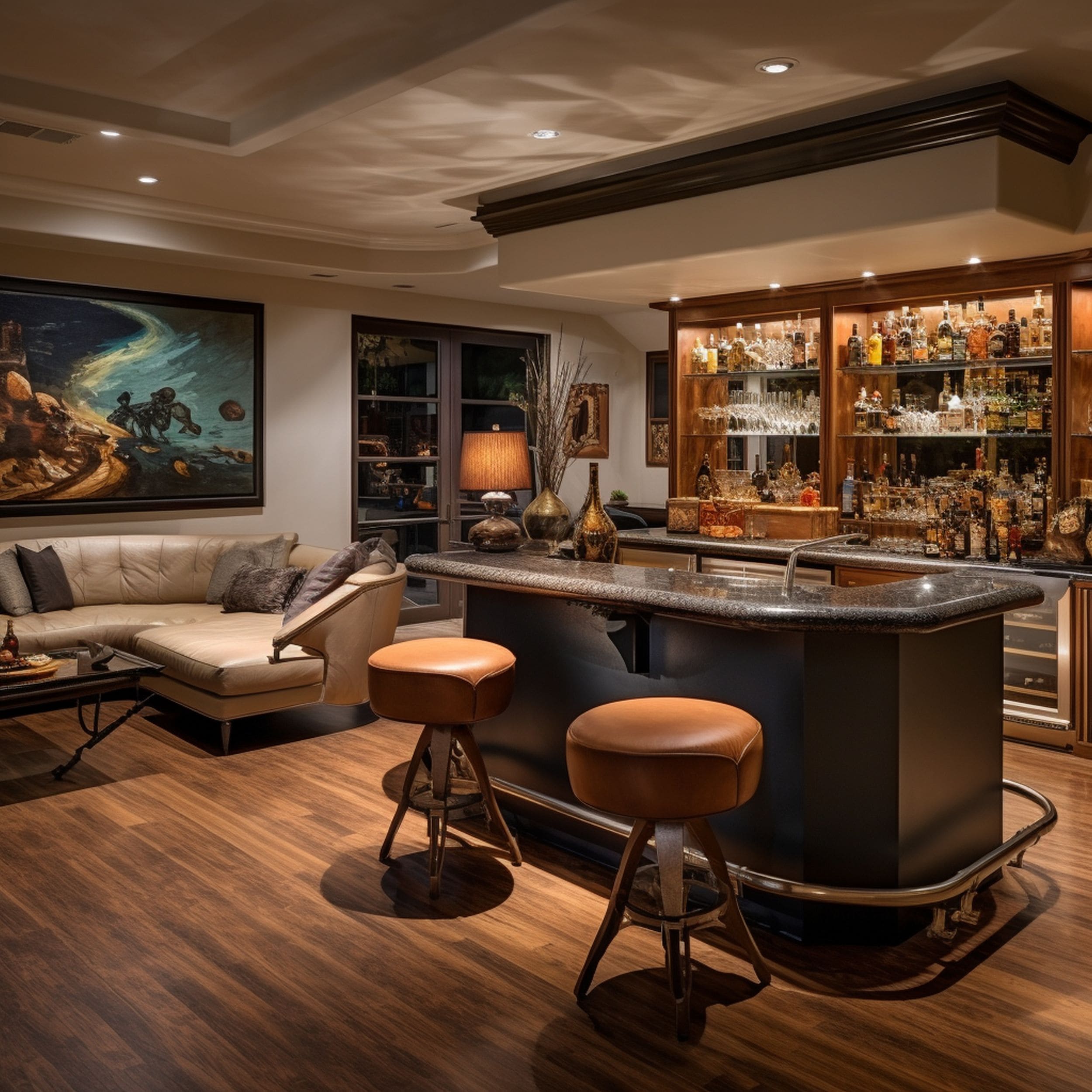 Living Room Home Bar