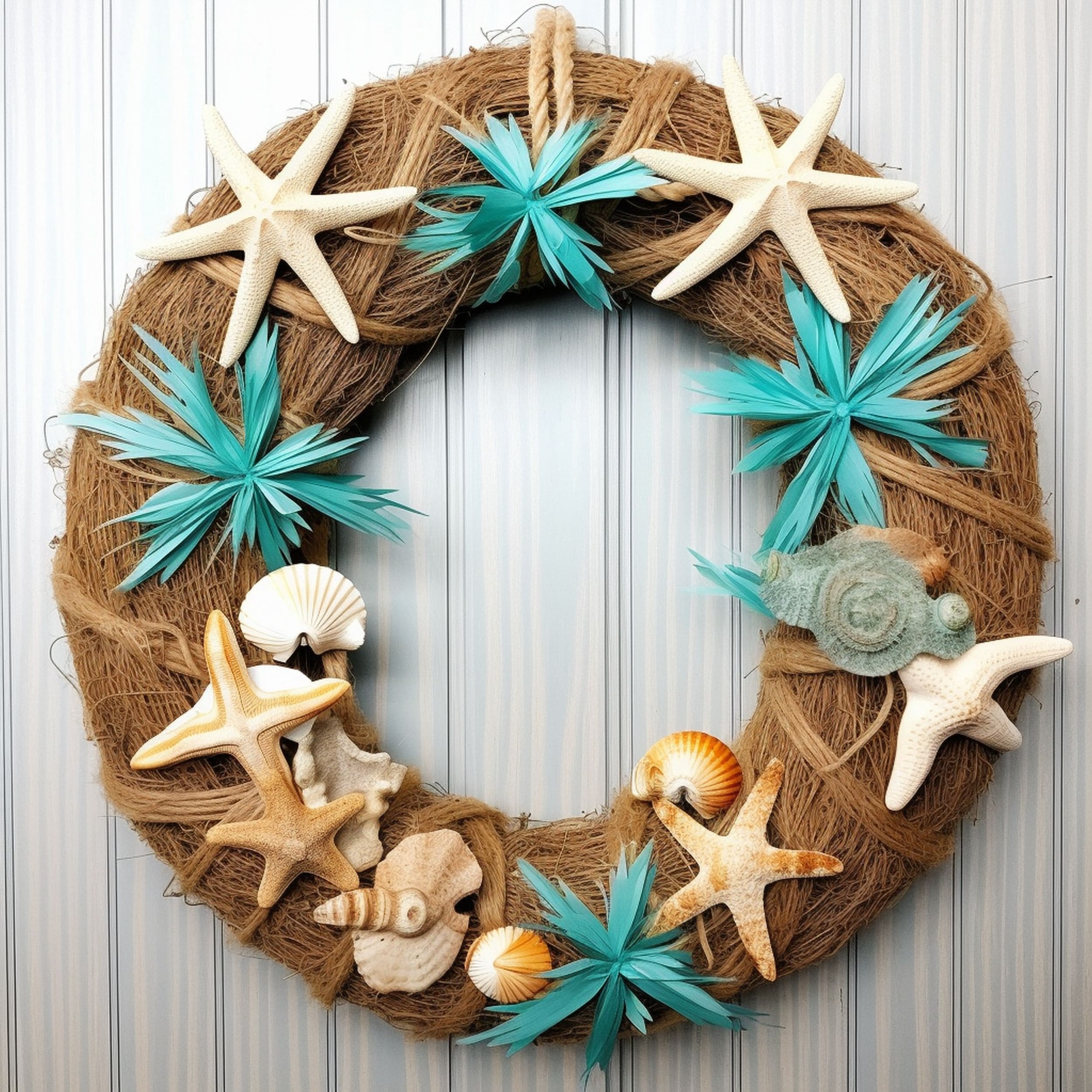 Rustic Coastal Summer Wreath
