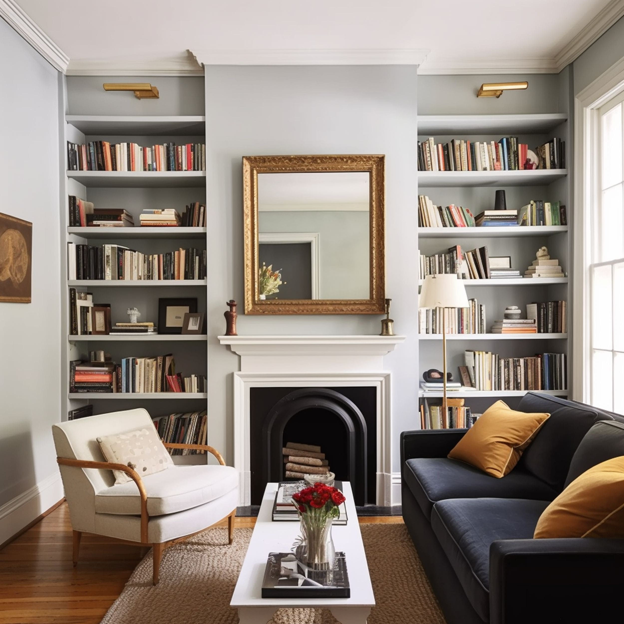 Living Room With Subtle Art Deco Vibe