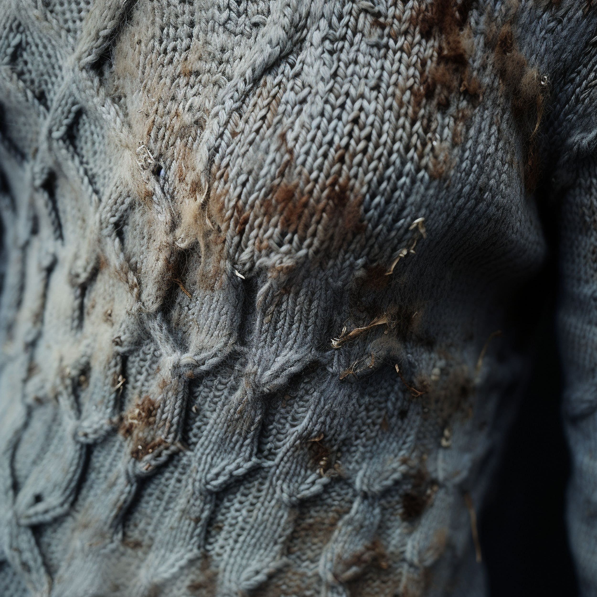 Damaged Sweater Beyond Repair