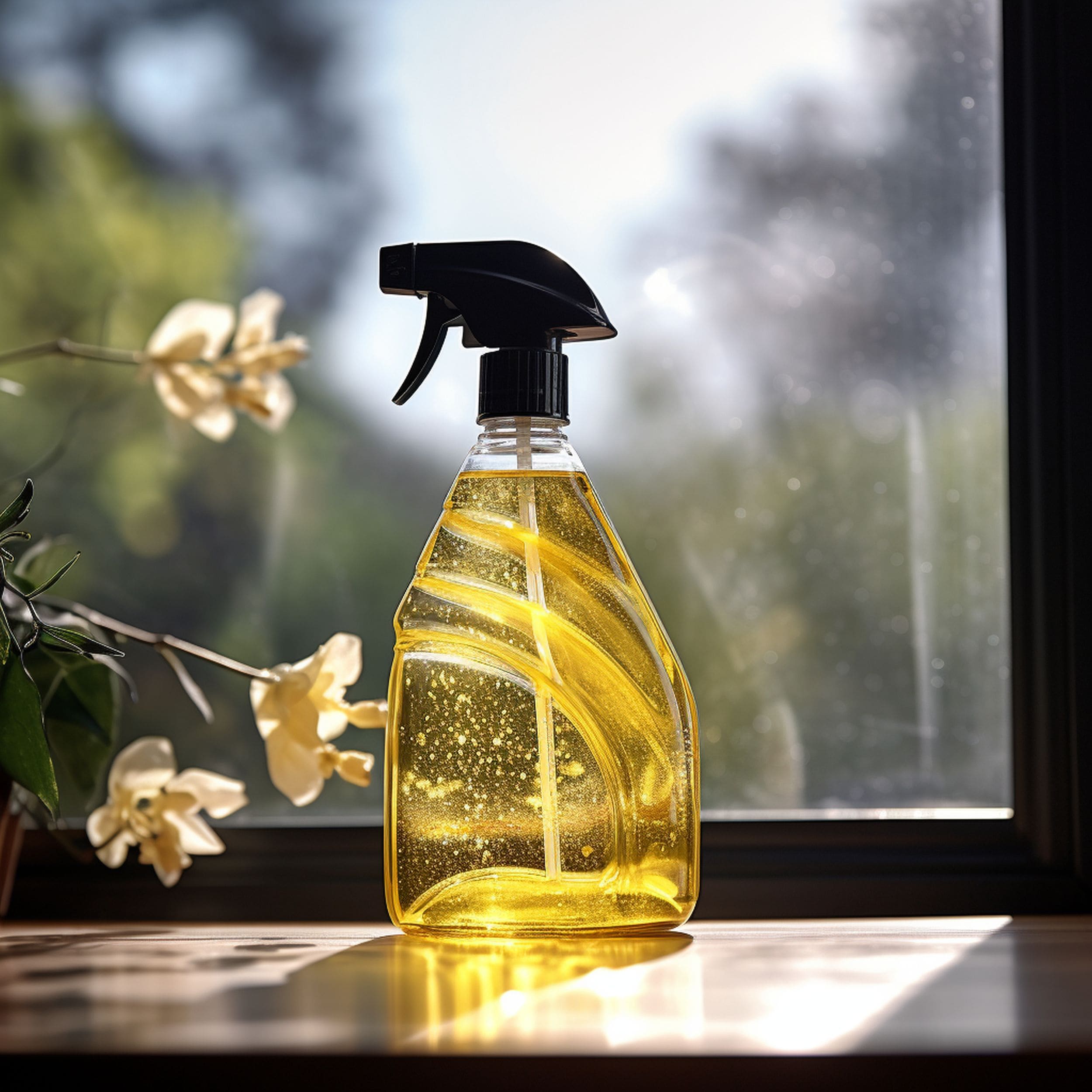 Window Cleaning Product in Spray Bottle