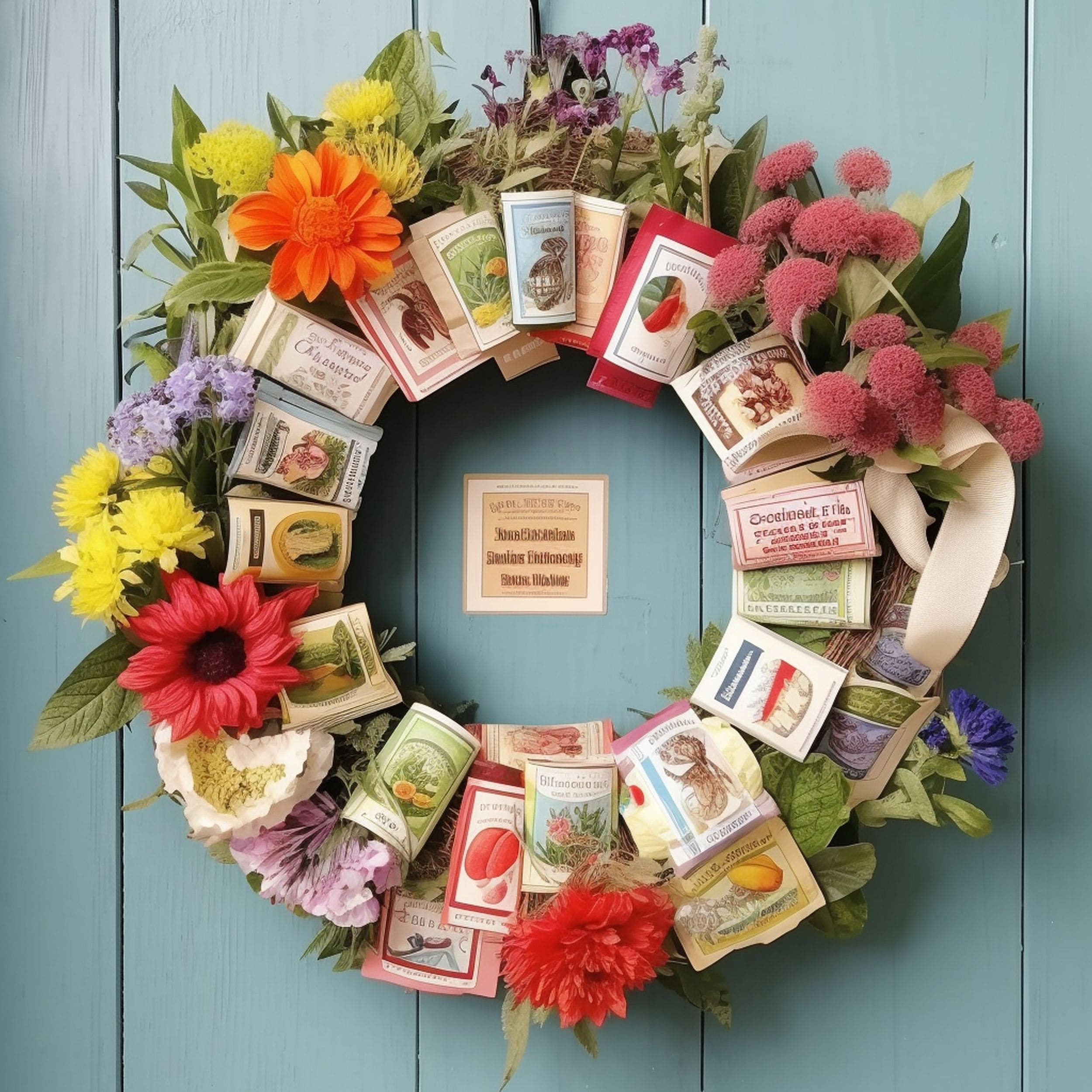 Seed Packet Summer Wreath