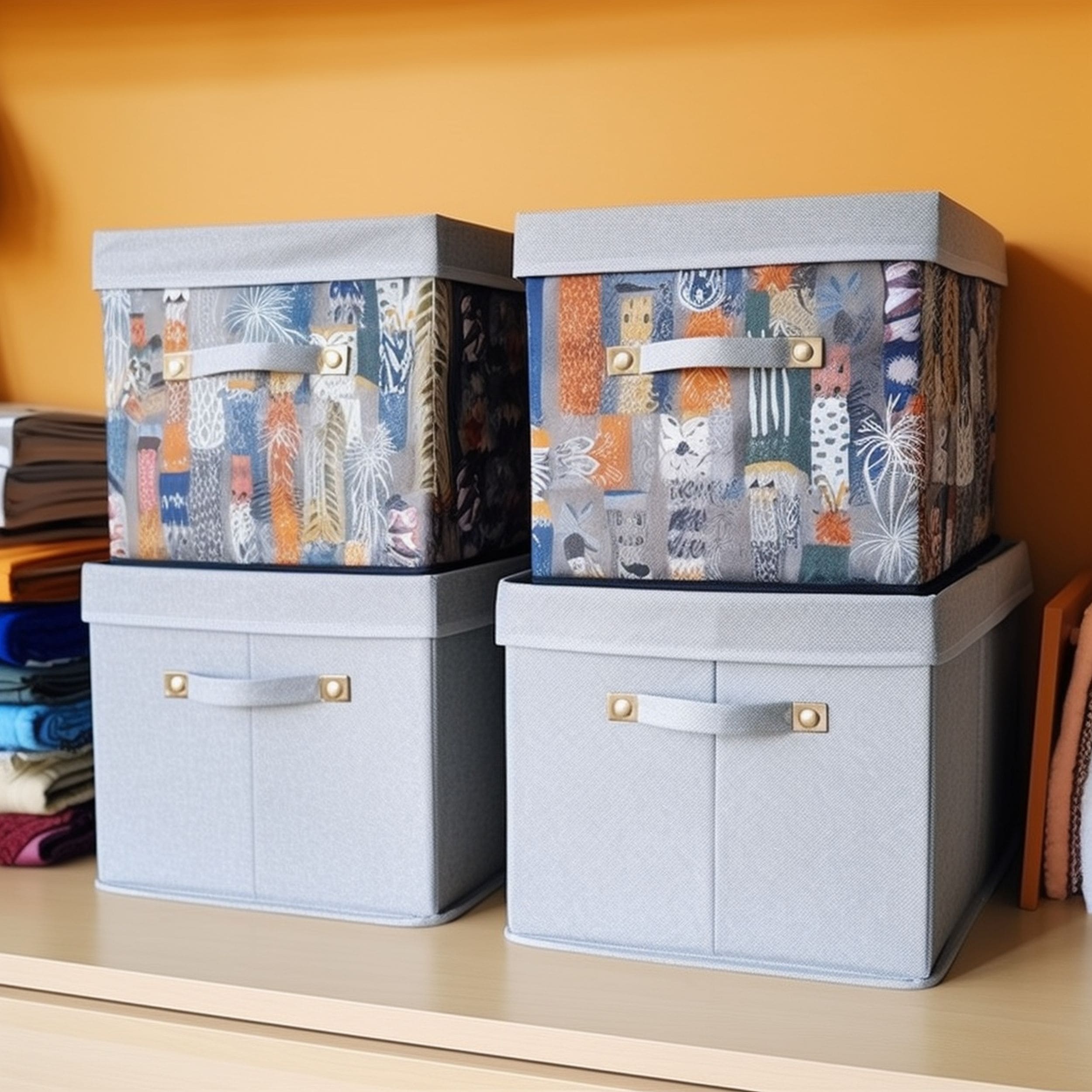 Household Bins Used for Storing Clothes