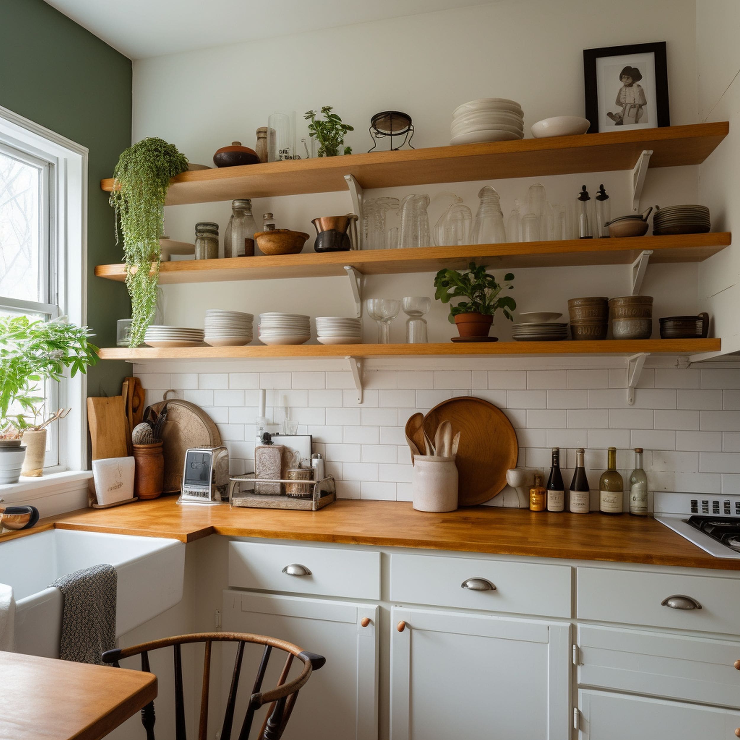 Cozy White Kitchen in an Apartment