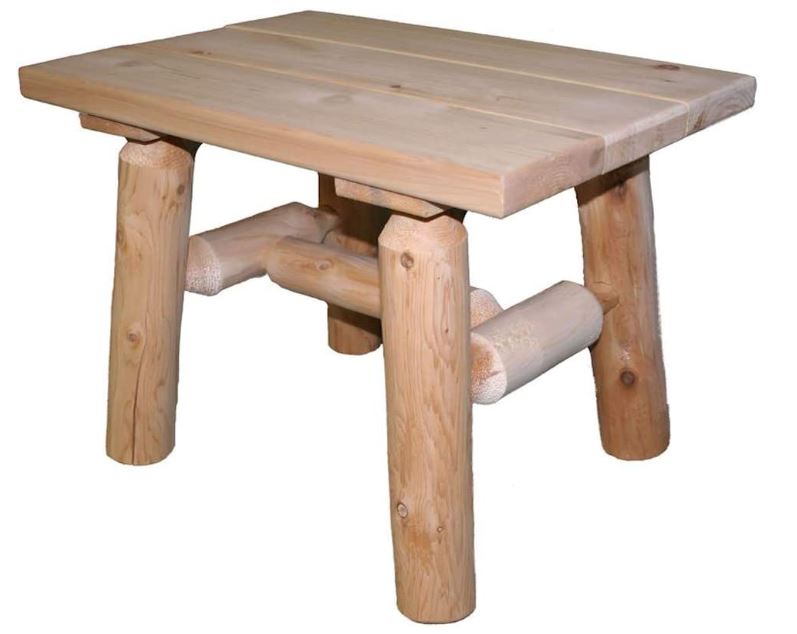 White Cedar Tree Patio Table