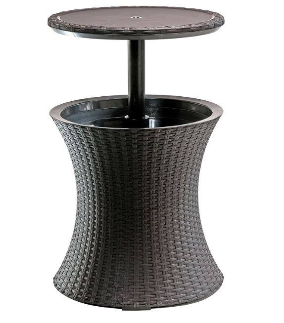 Outdoor Patio Table With Raiser and Cooler