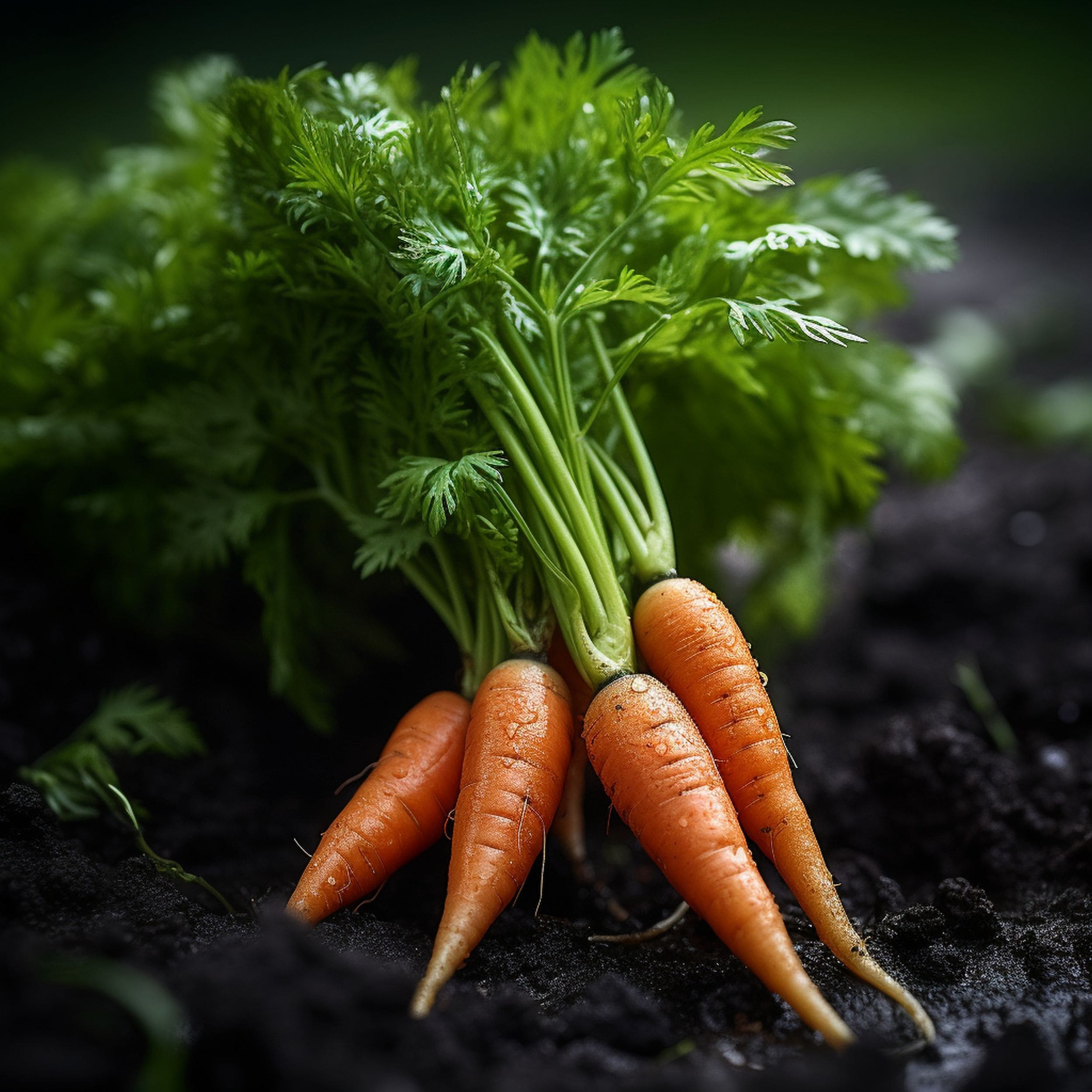 Close up of Carrot Plant