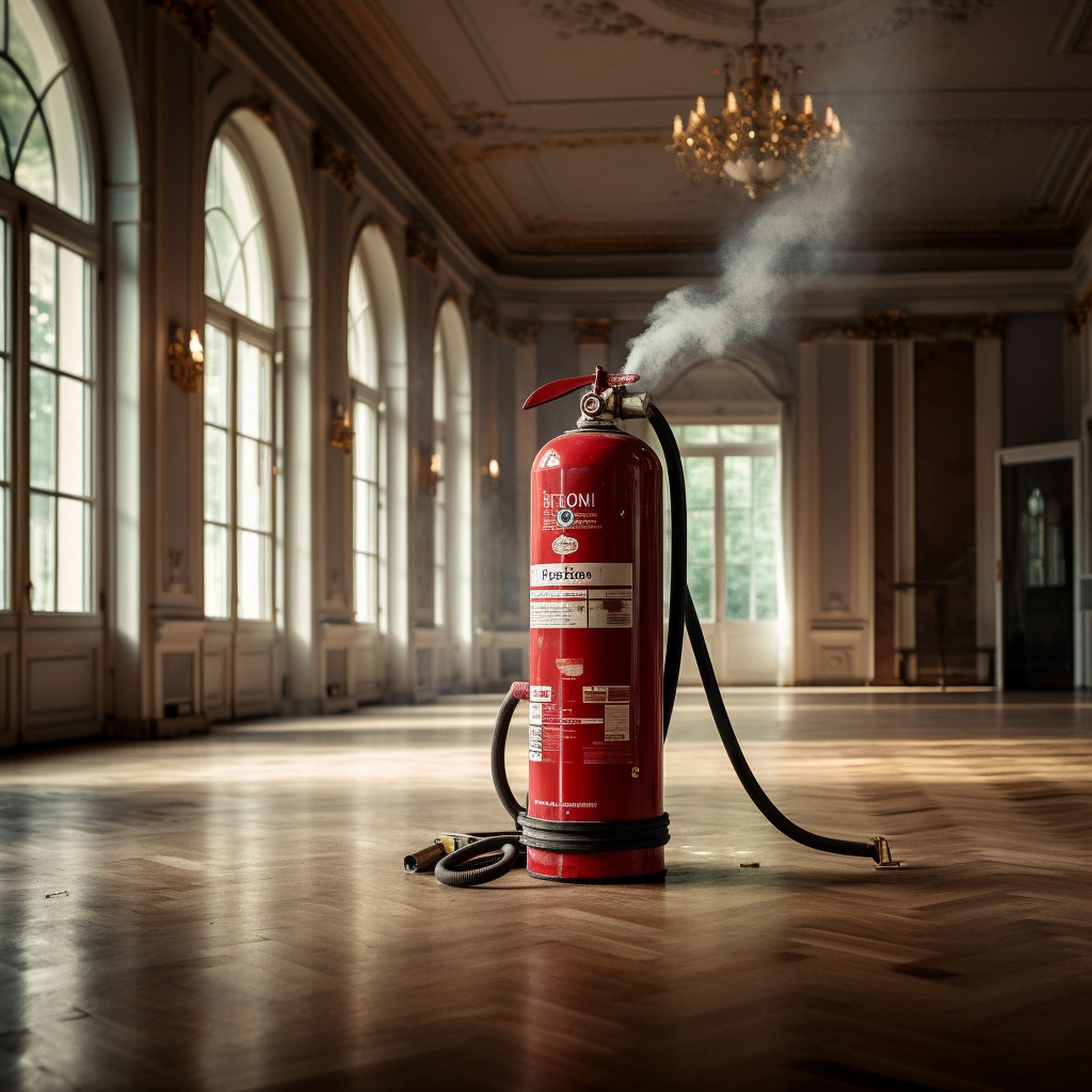 Fire Extinguisher in Luxurious Apartment