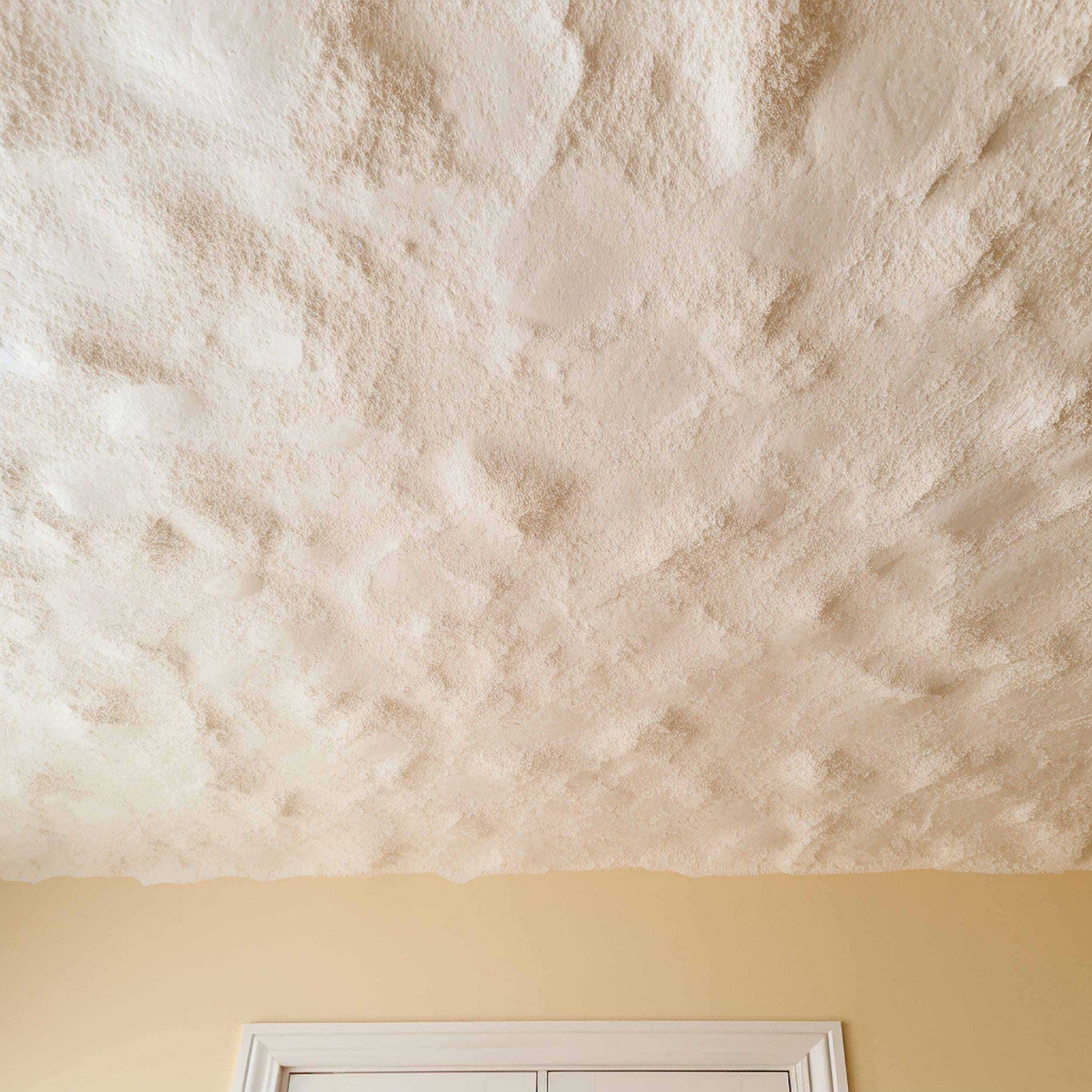 Popcorn Ceiling Texture in Living Room