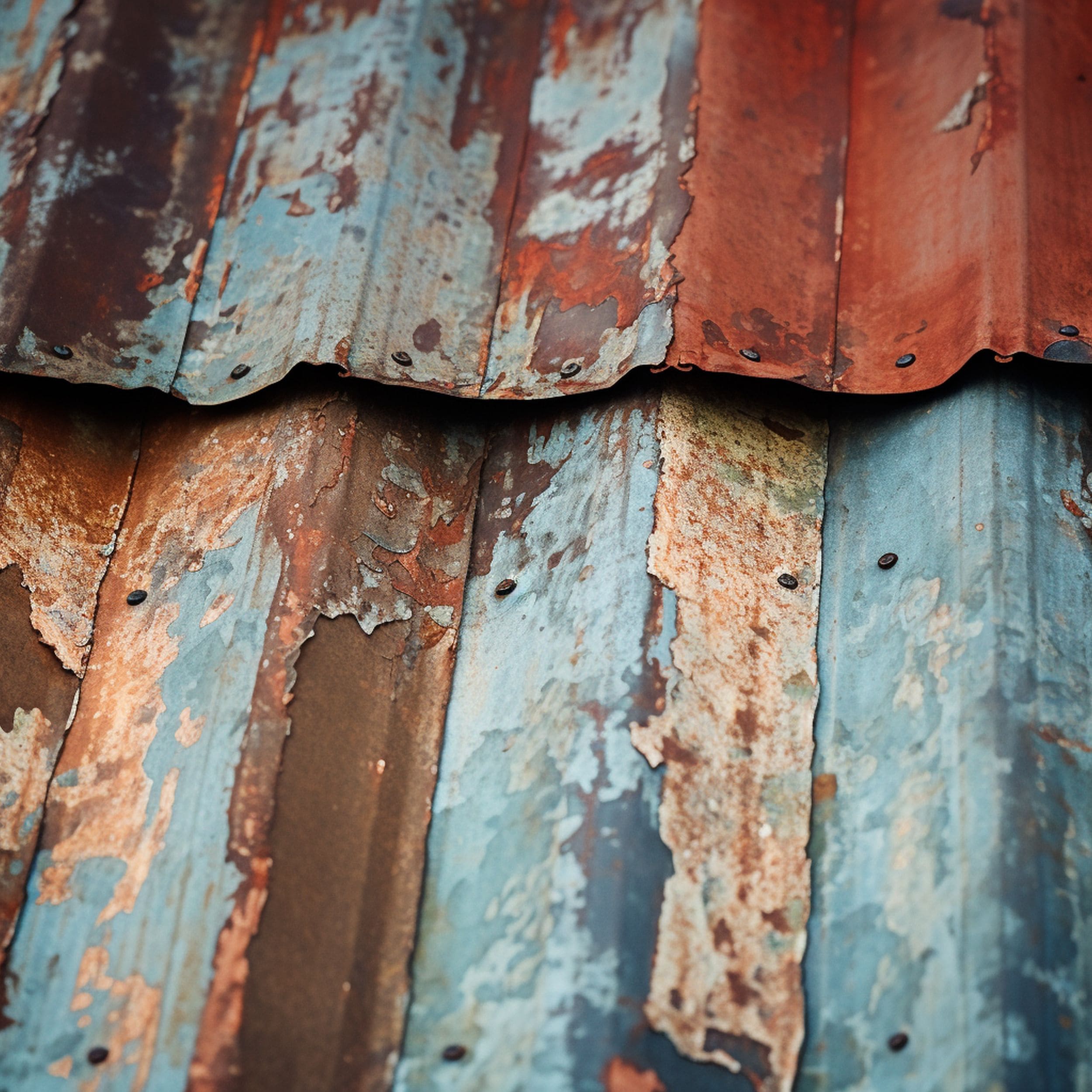 Old Paint on Metal Roof