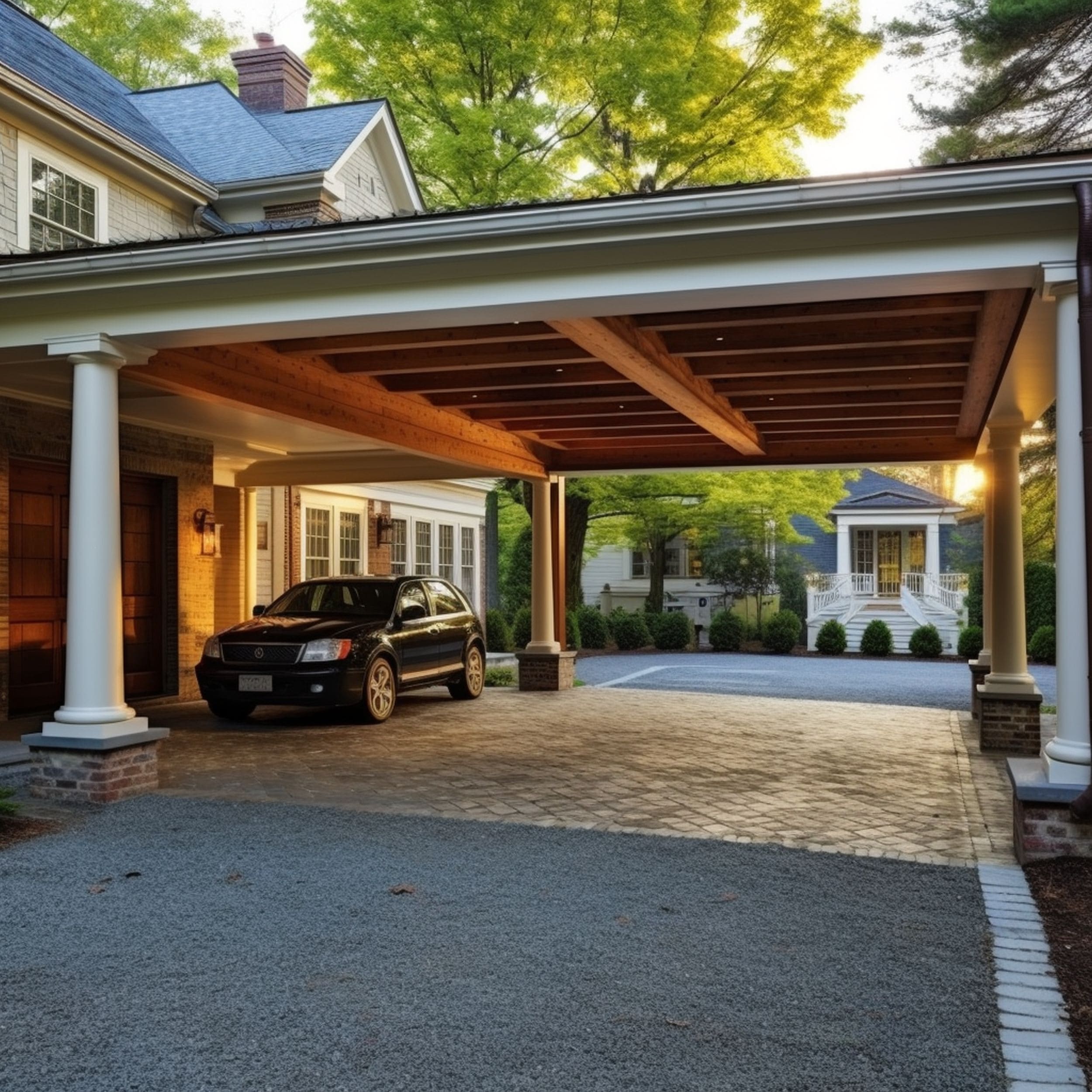 Large Elegant Carport Design