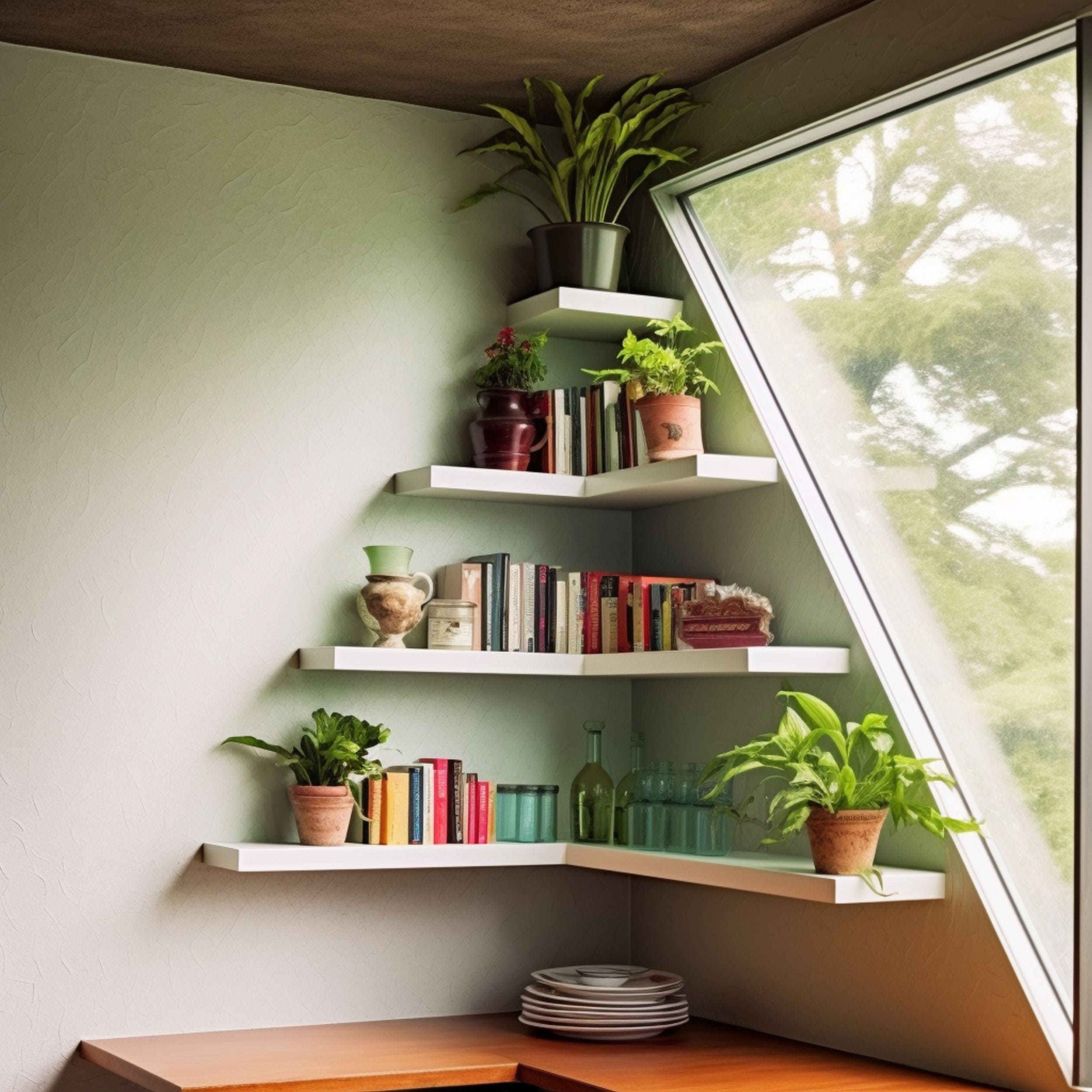 Corner Floating Shelves