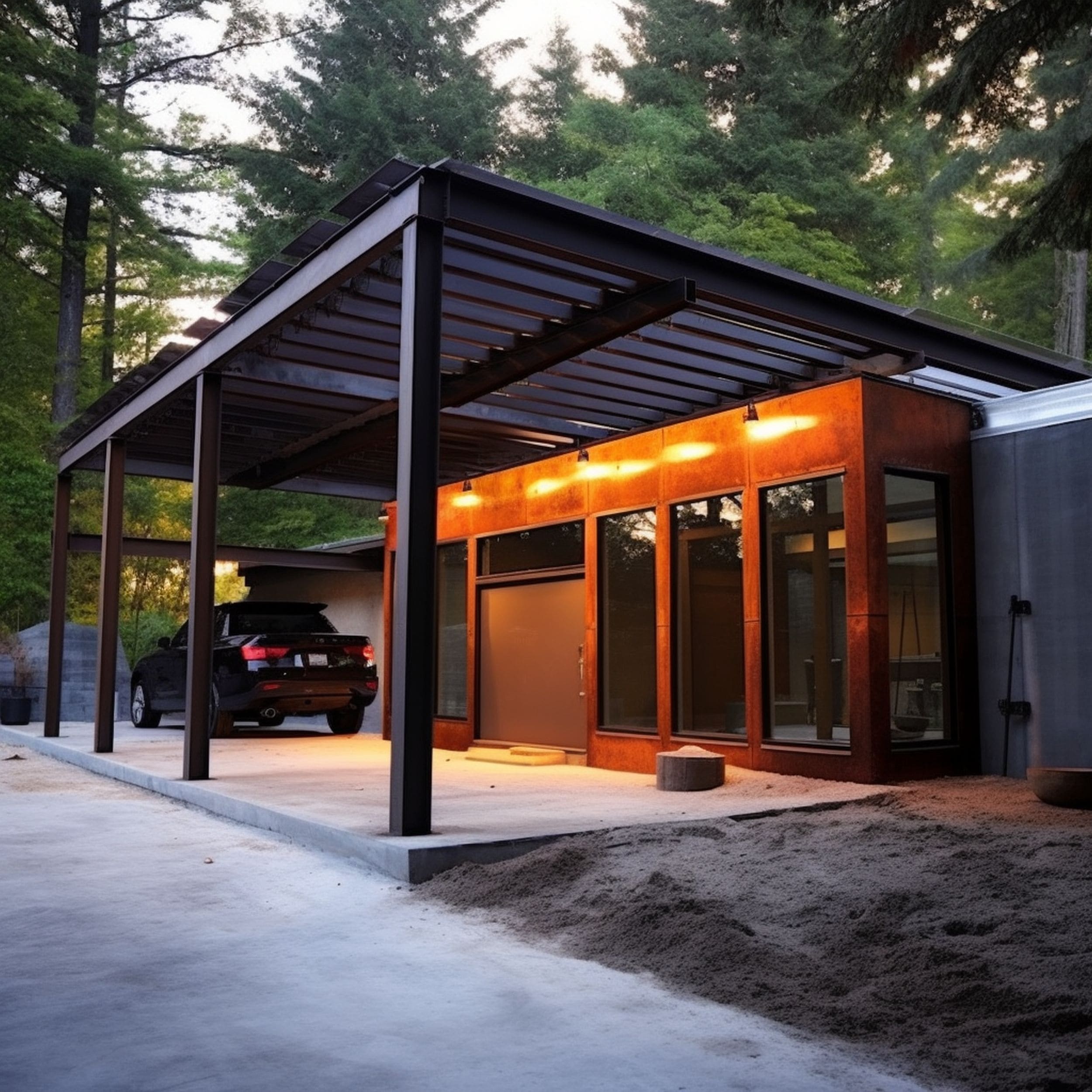 Industrial Style Carport