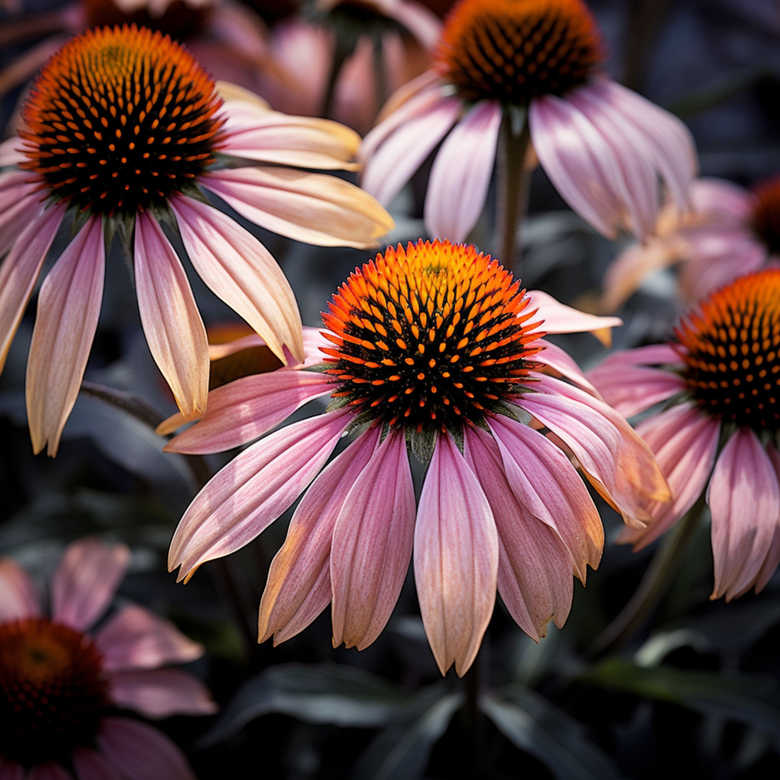 Close Up of Coneflower Plant