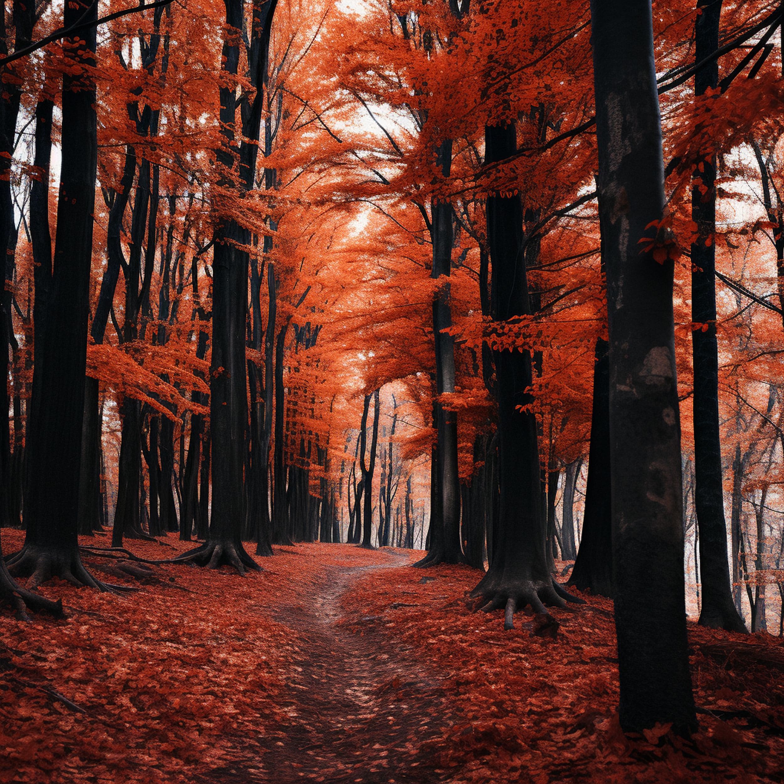 Maple Trees During Autumn