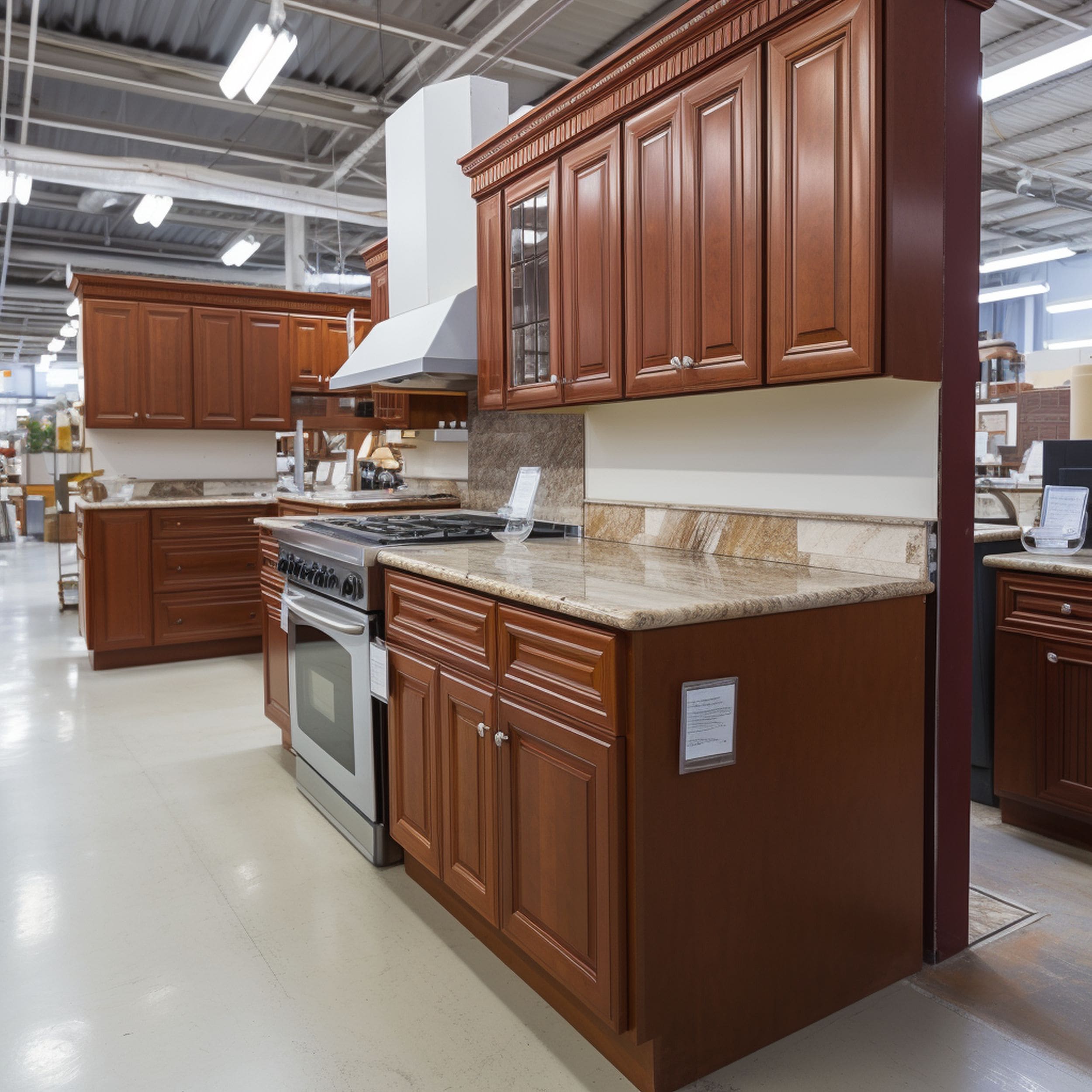 Kitchen Section at Home Improvement Store