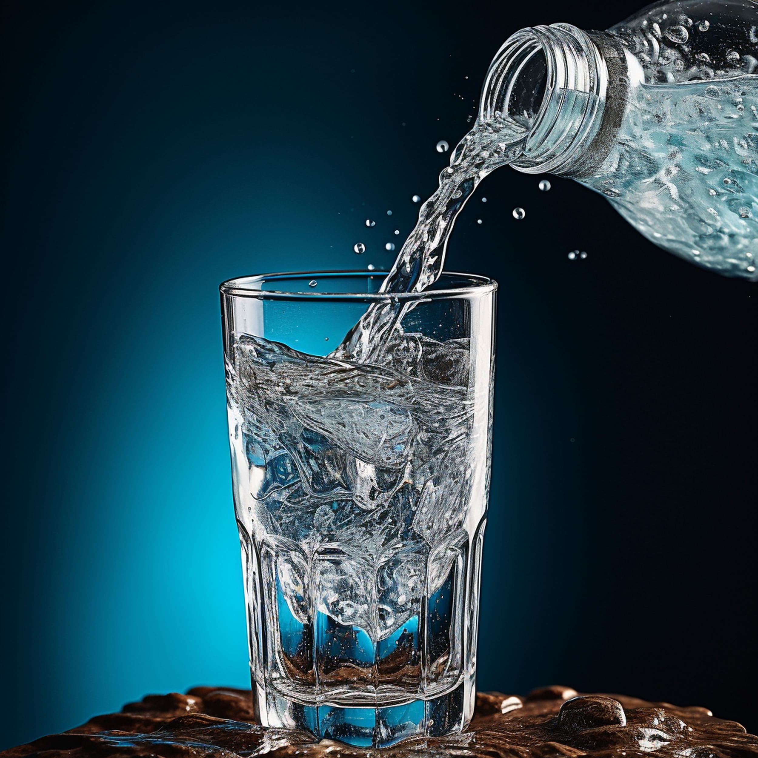 Pouring Water in a Glass