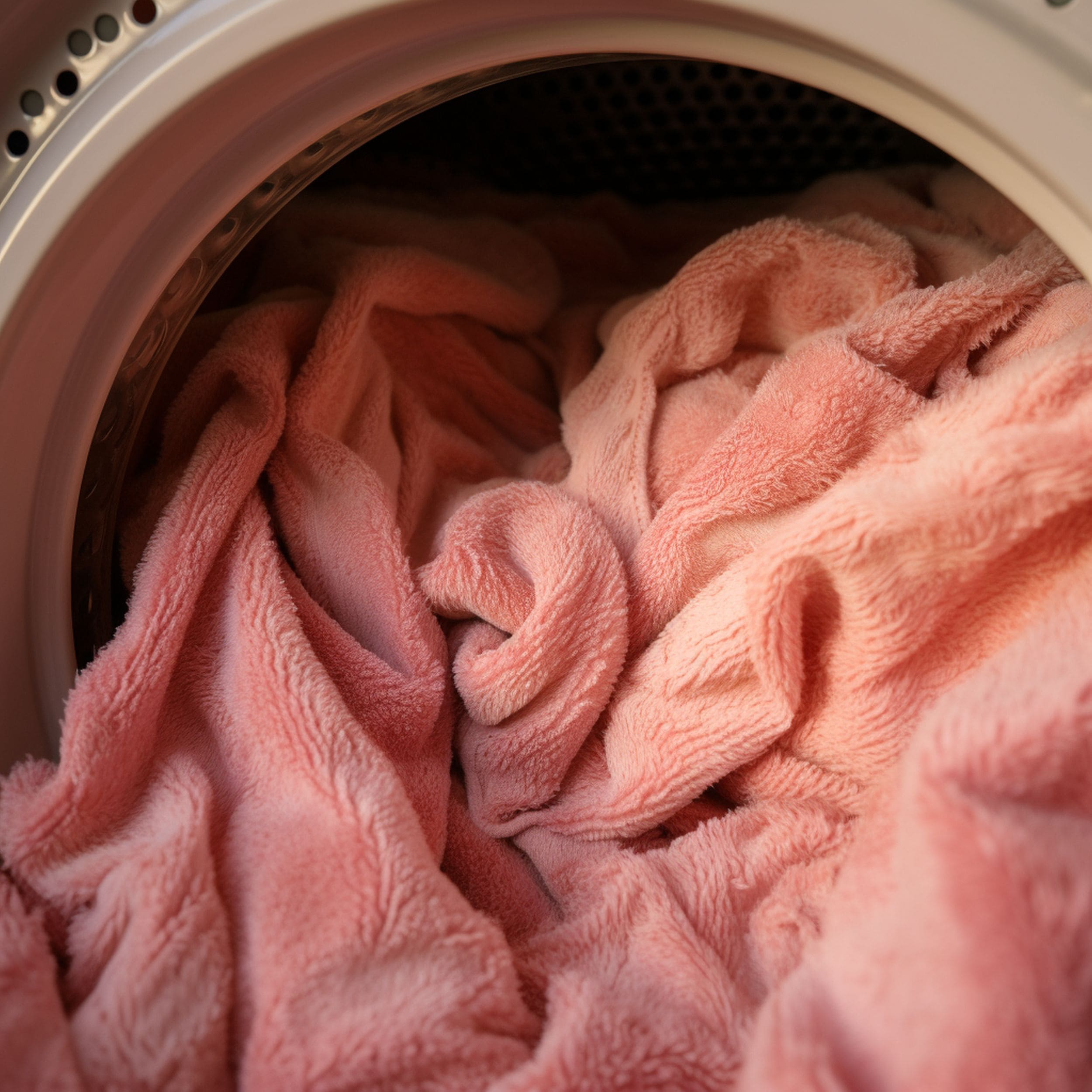 Chenille Blanket in the Washing Machine