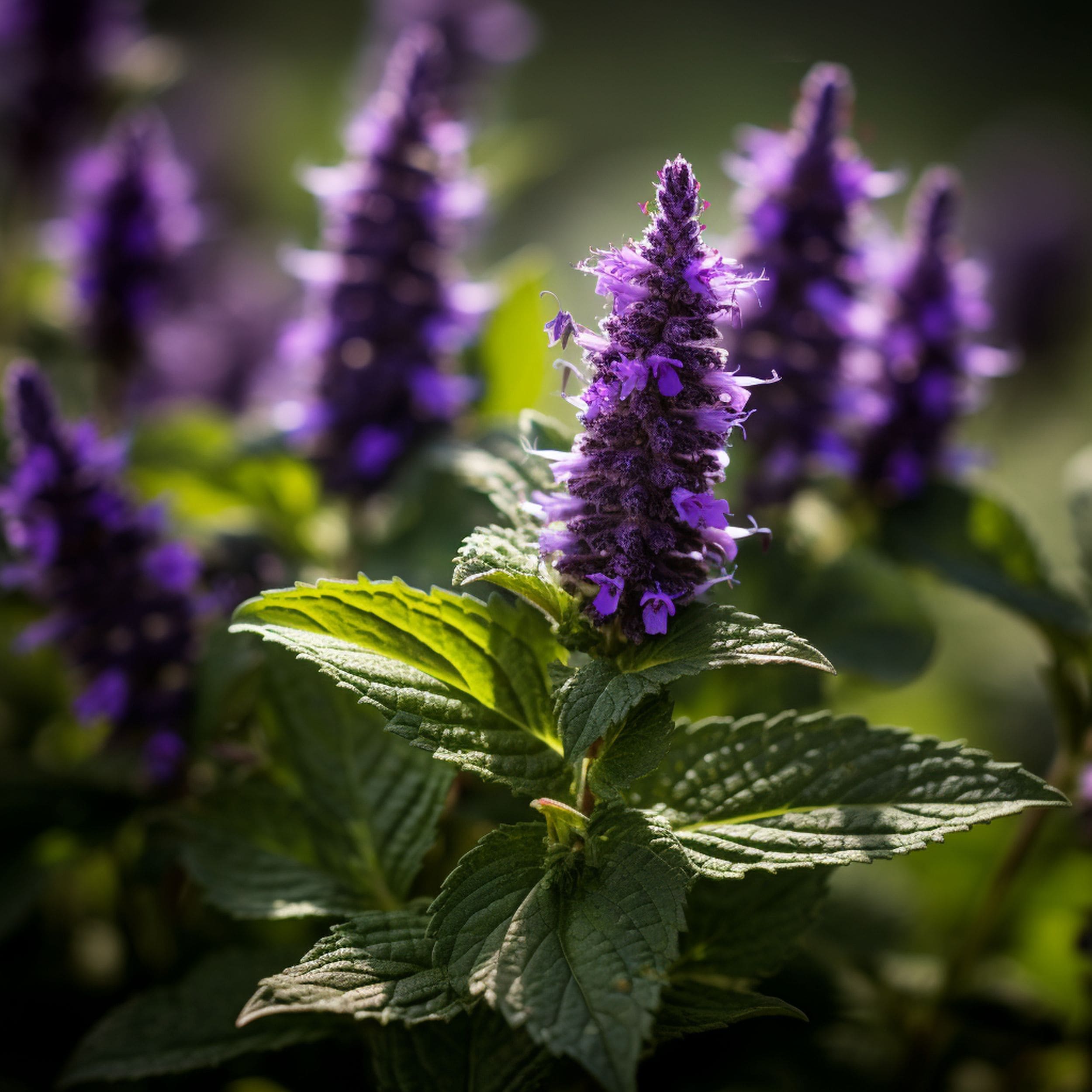 Close Up of Anise Hyssop Plant
