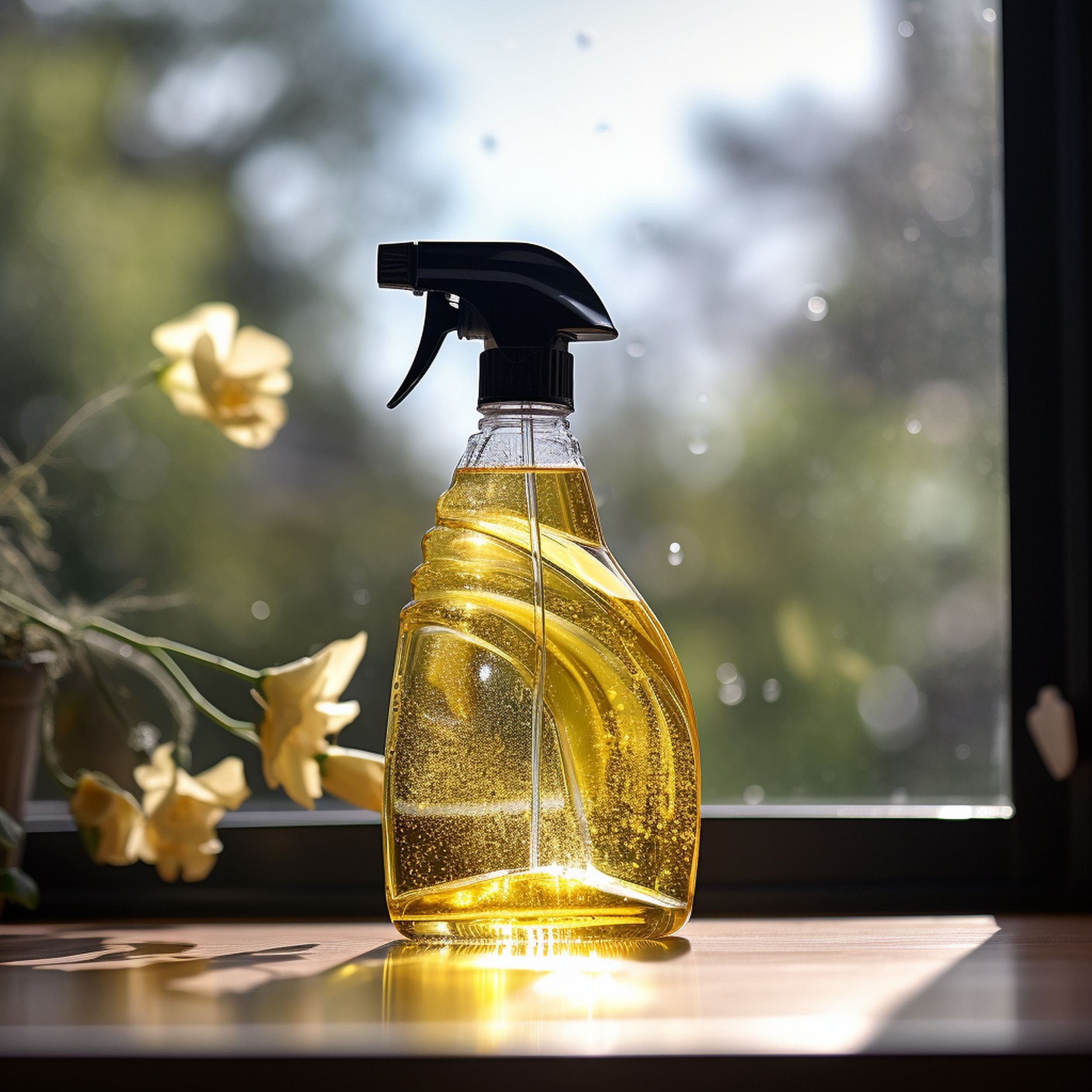 Cleaning Product in Spray Bottle