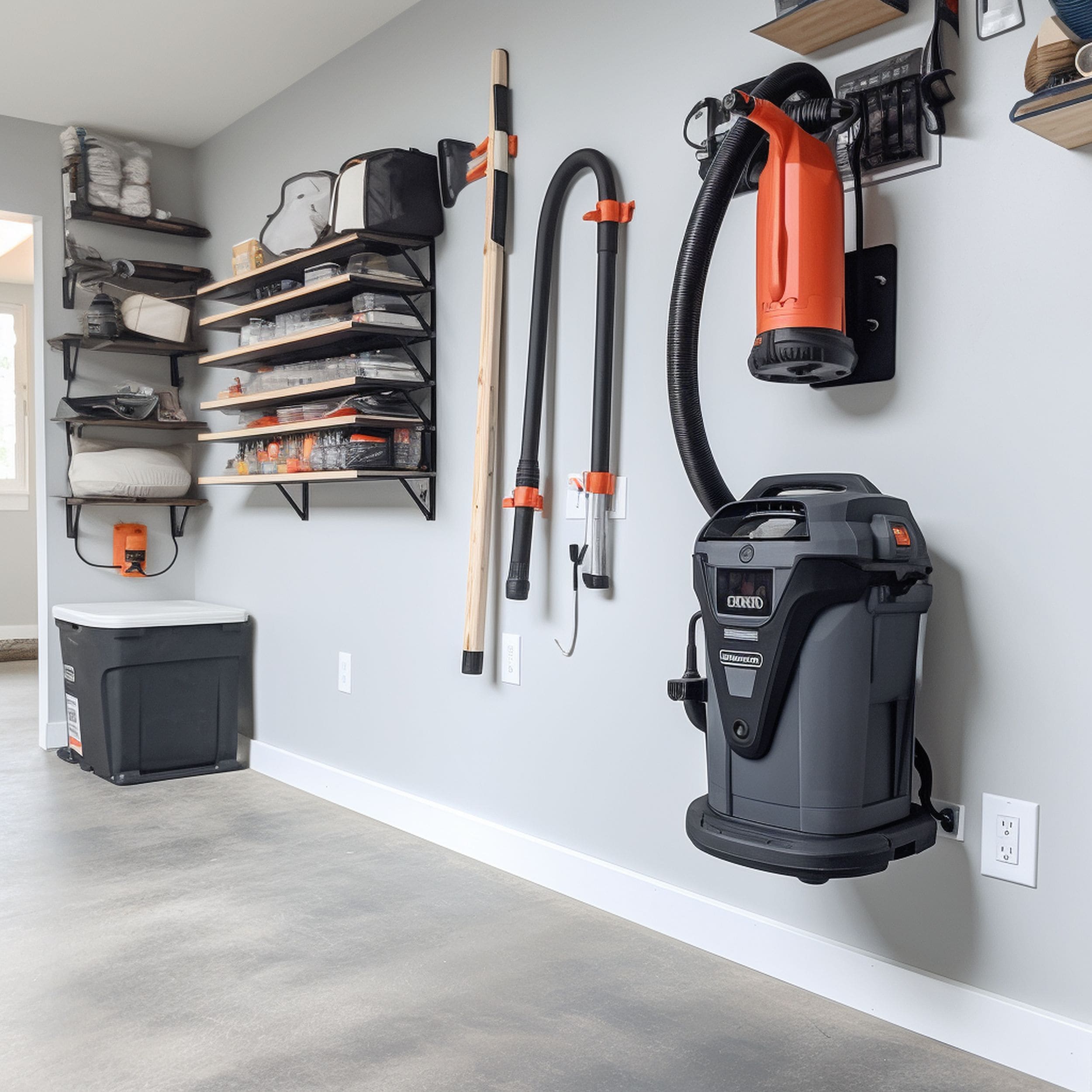 Shop Vac Stored in Laundry Room