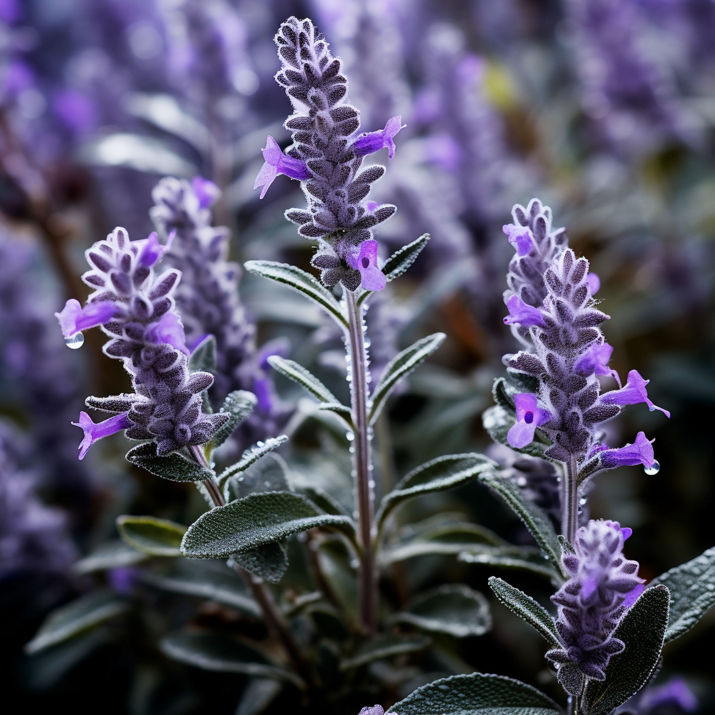 Close up of Russian Sage Plant