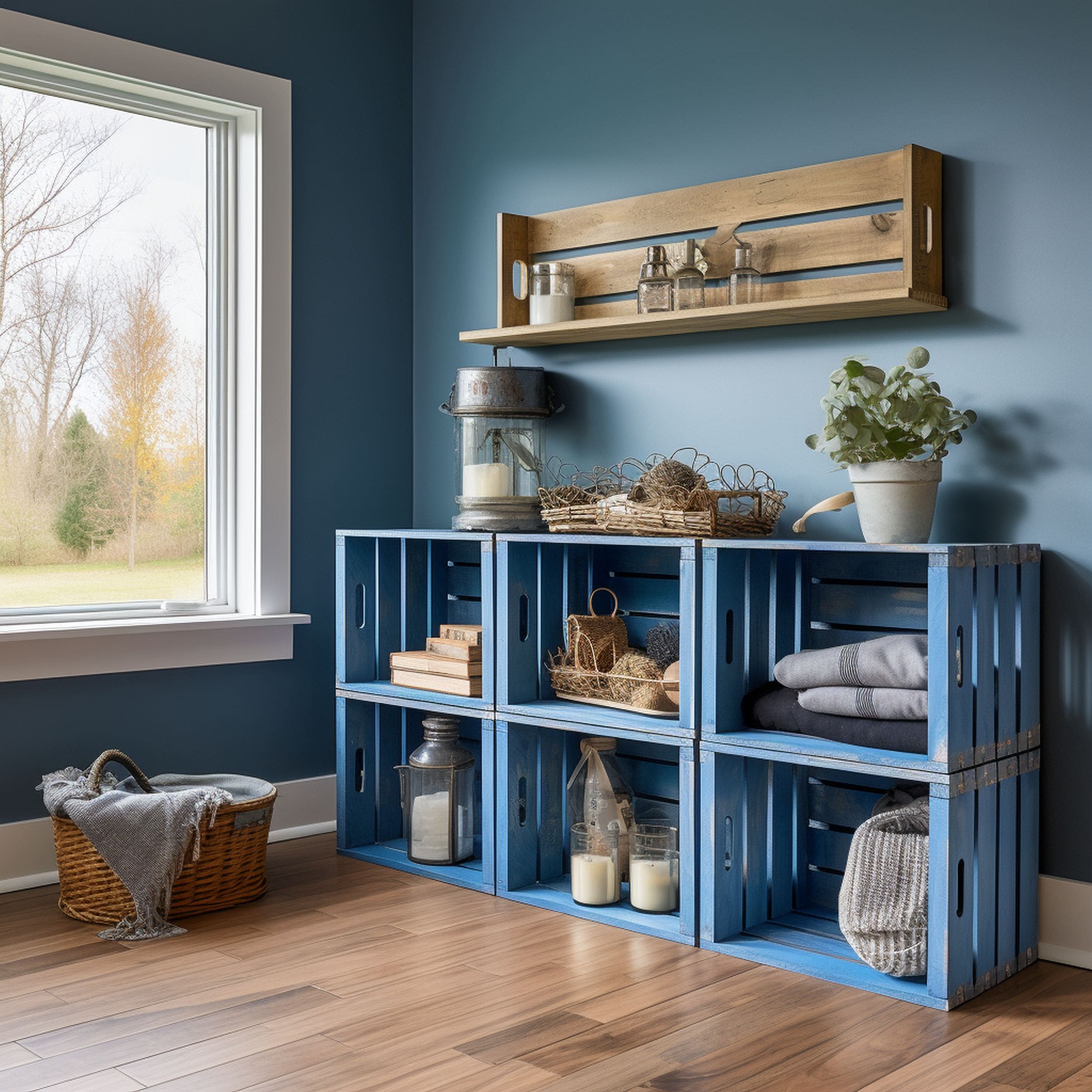 DIY Style Entryway With Crate Storage