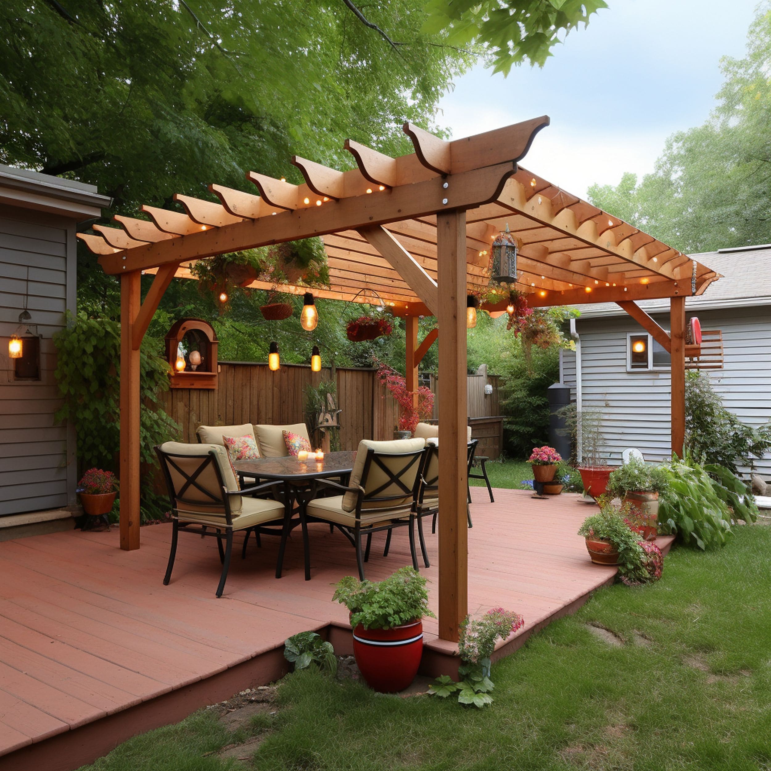 Pergola Style Patio Awning
