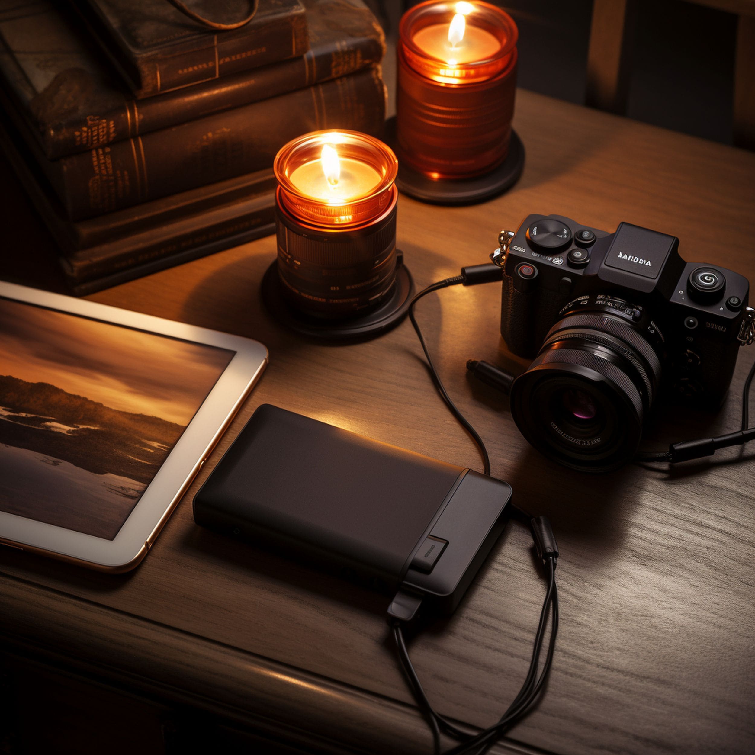 Portable Battery on Desk