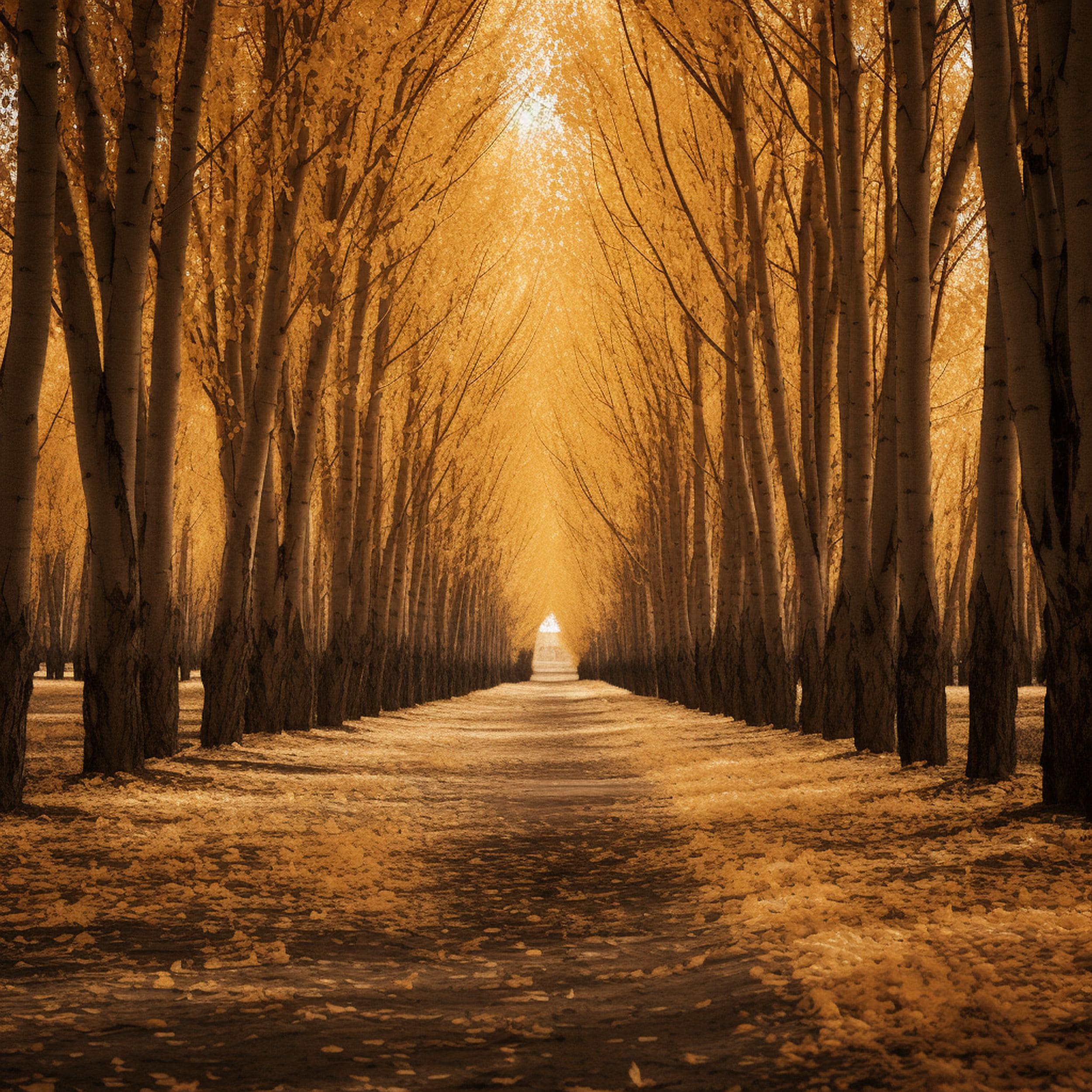 Poplar Tree During Autumn
