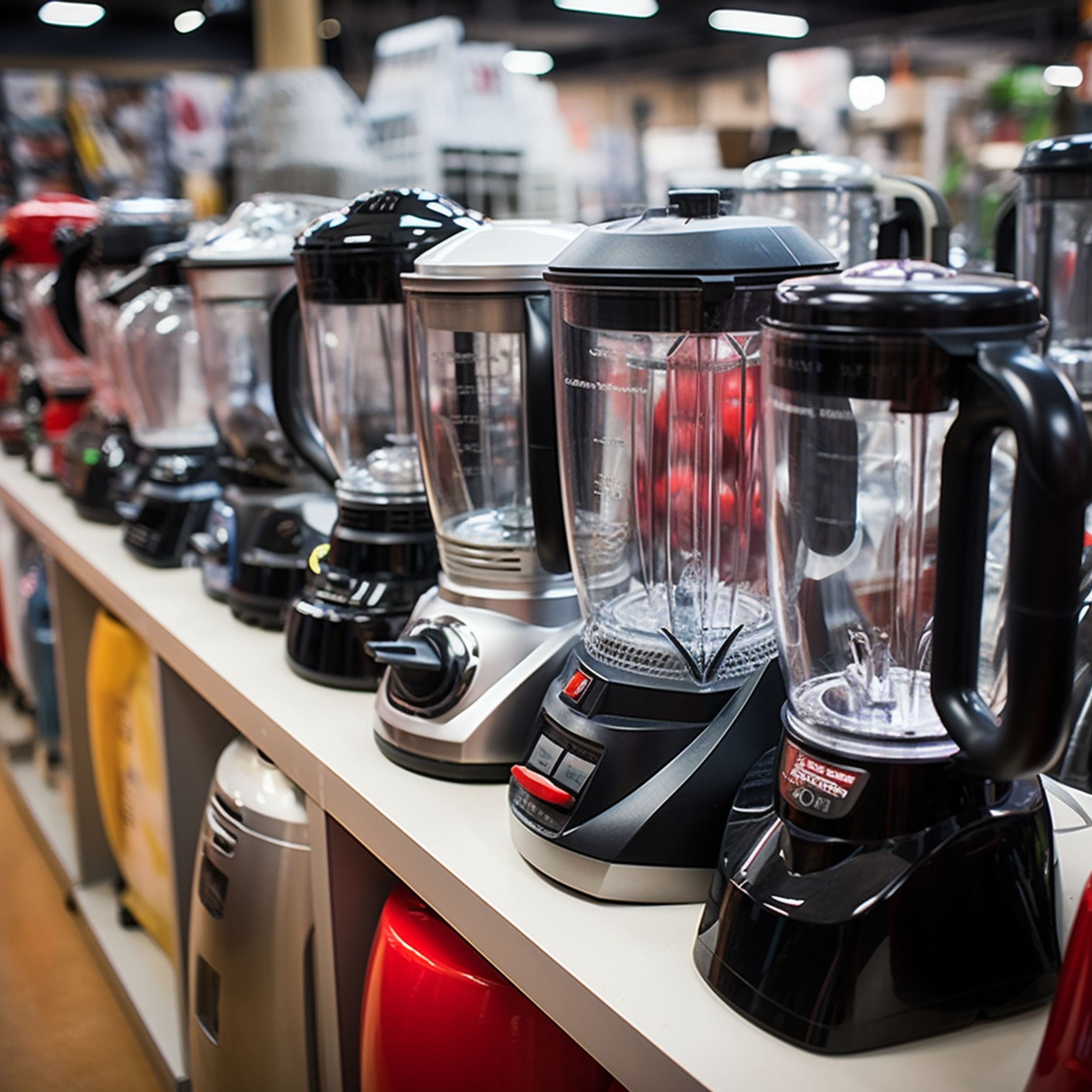 Kitchen Blender Section at Home Improvement Store
