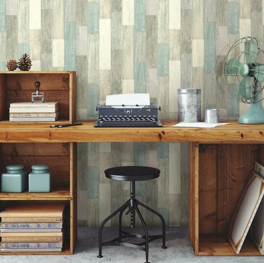 Coastal Weathered Plank Wallpaper