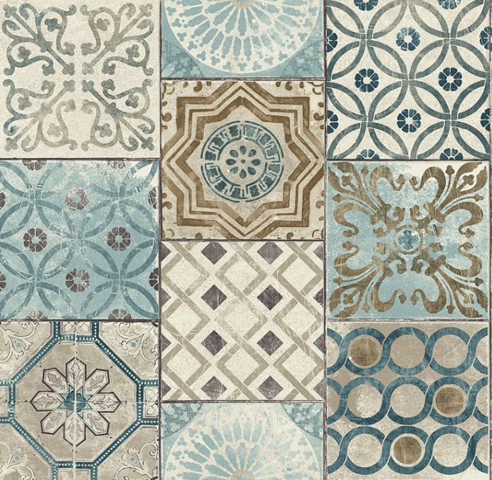 Moroccan Style Mosaic Wallpaper