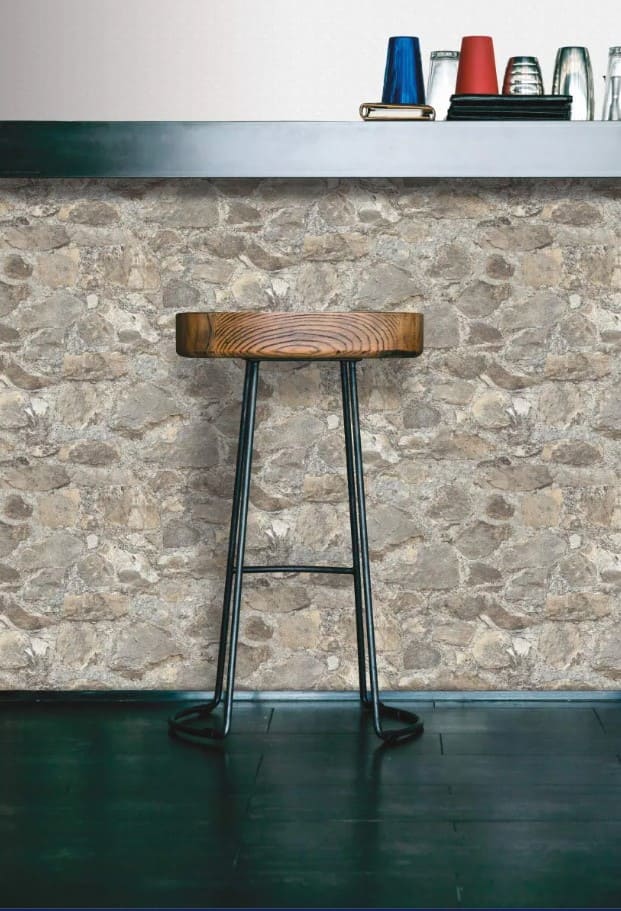 Weathered Stone Peel and Stick Wallpaper